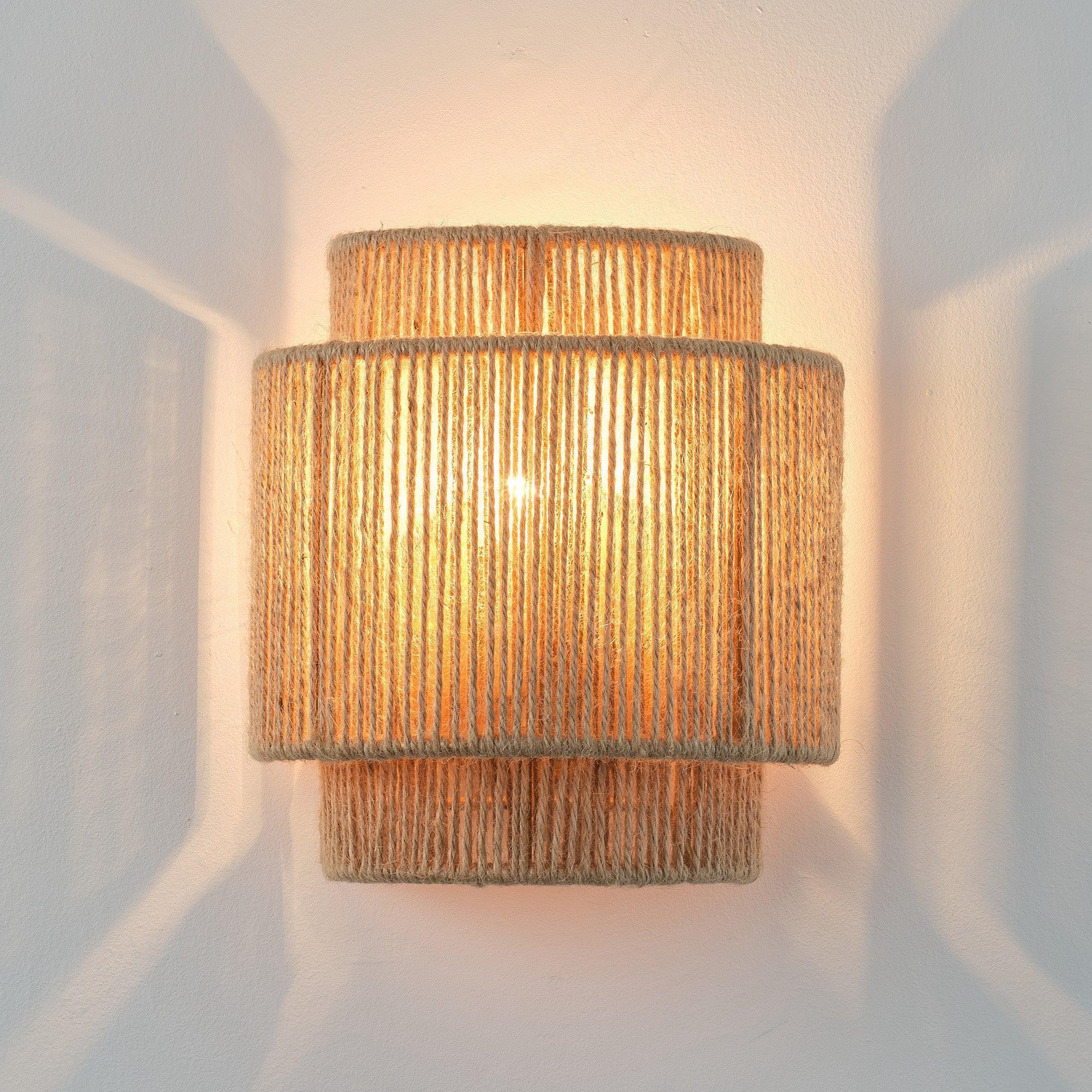 Parrot Uncle 1-Light Farmhouse Rattan Wall Sconce Lighting (BBB9222-1) - Image 6