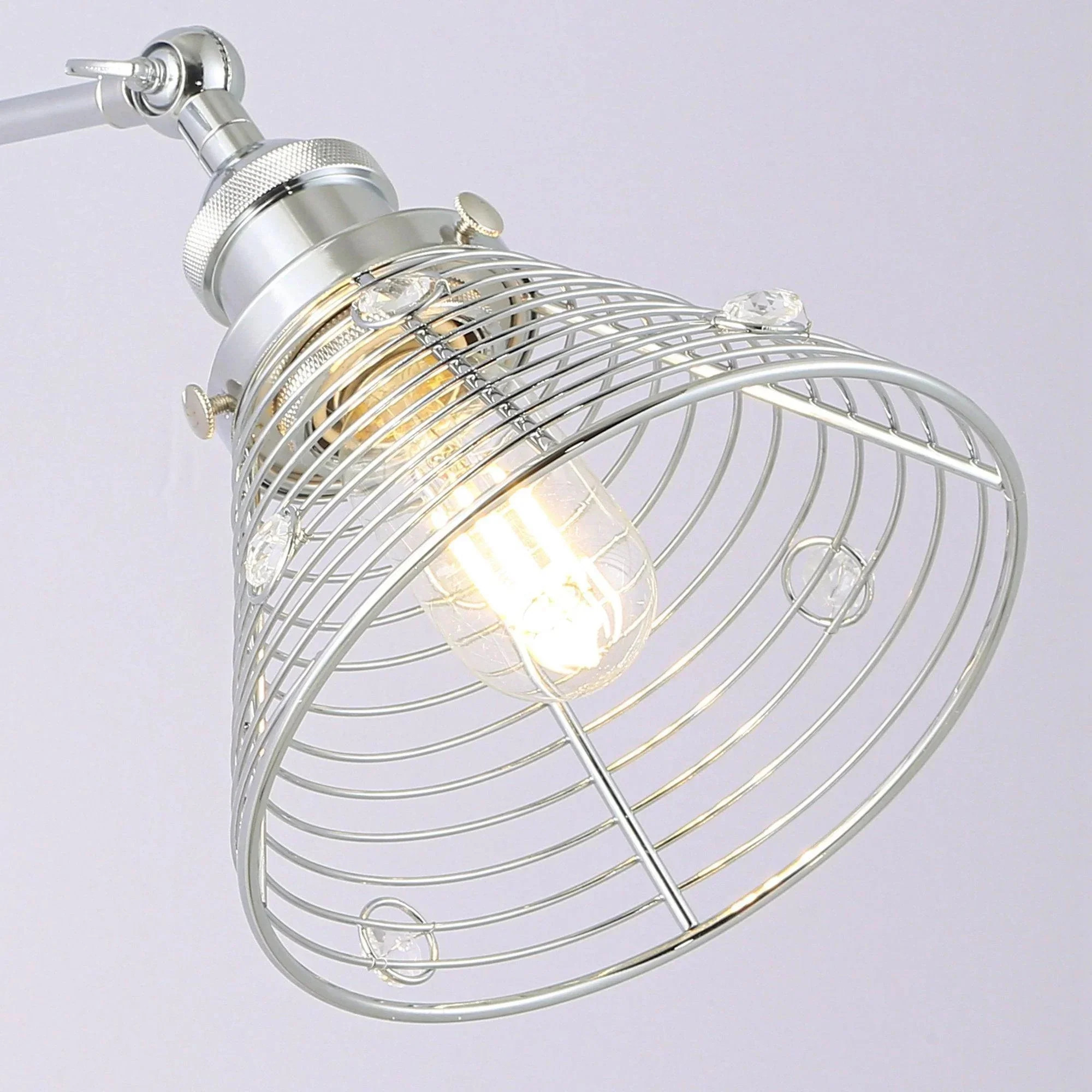 Parrot Uncle 1-Light Modern Silver Wall Scone Light (W2207110V) - Image 10