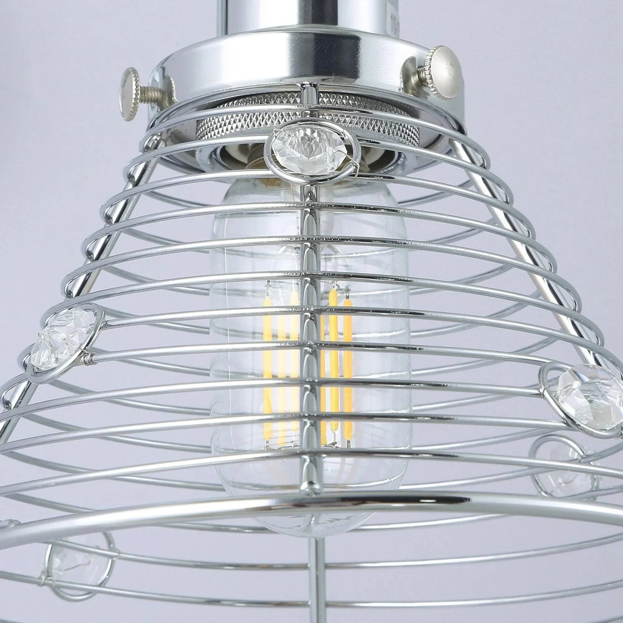 Parrot Uncle 1-Light Modern Silver Wall Scone Light (W2207110V) - Image 3