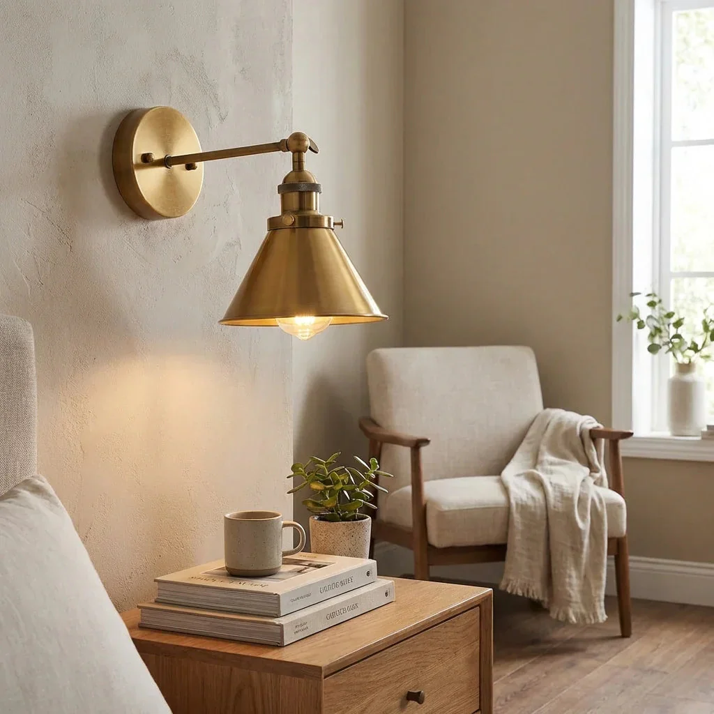 Parrot Uncle 1-Light Rhem Brass Wall Sconce Light (BH11809110V) - Image 2