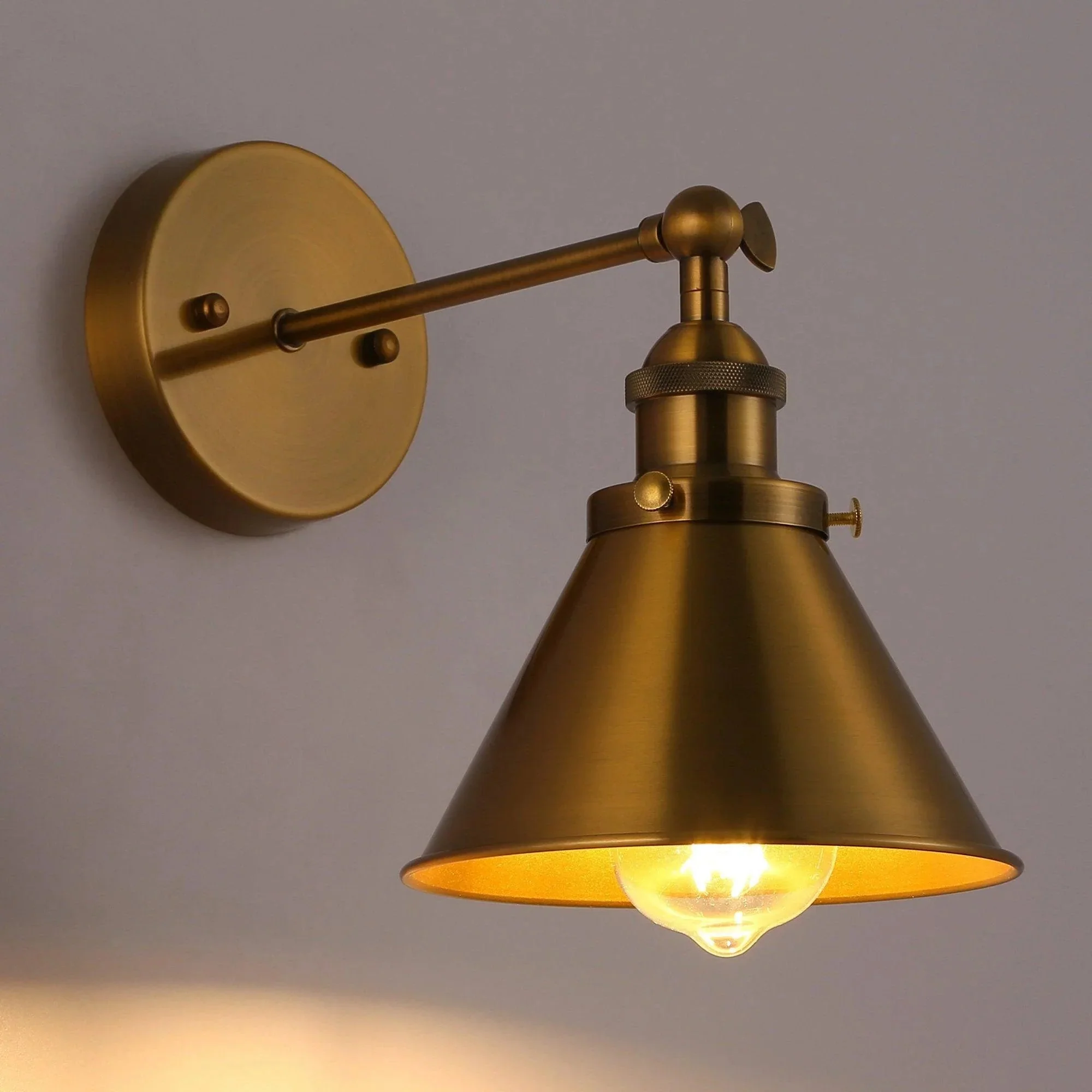 Parrot Uncle 1-Light Rhem Brass Wall Sconce Light (BH11809110V) - Image 4