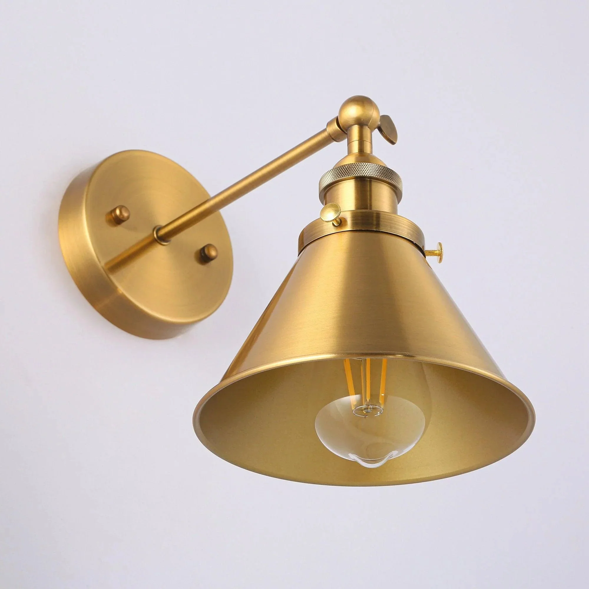 Parrot Uncle 1-Light Rhem Brass Wall Sconce Light (BH11809110V) - Image 5