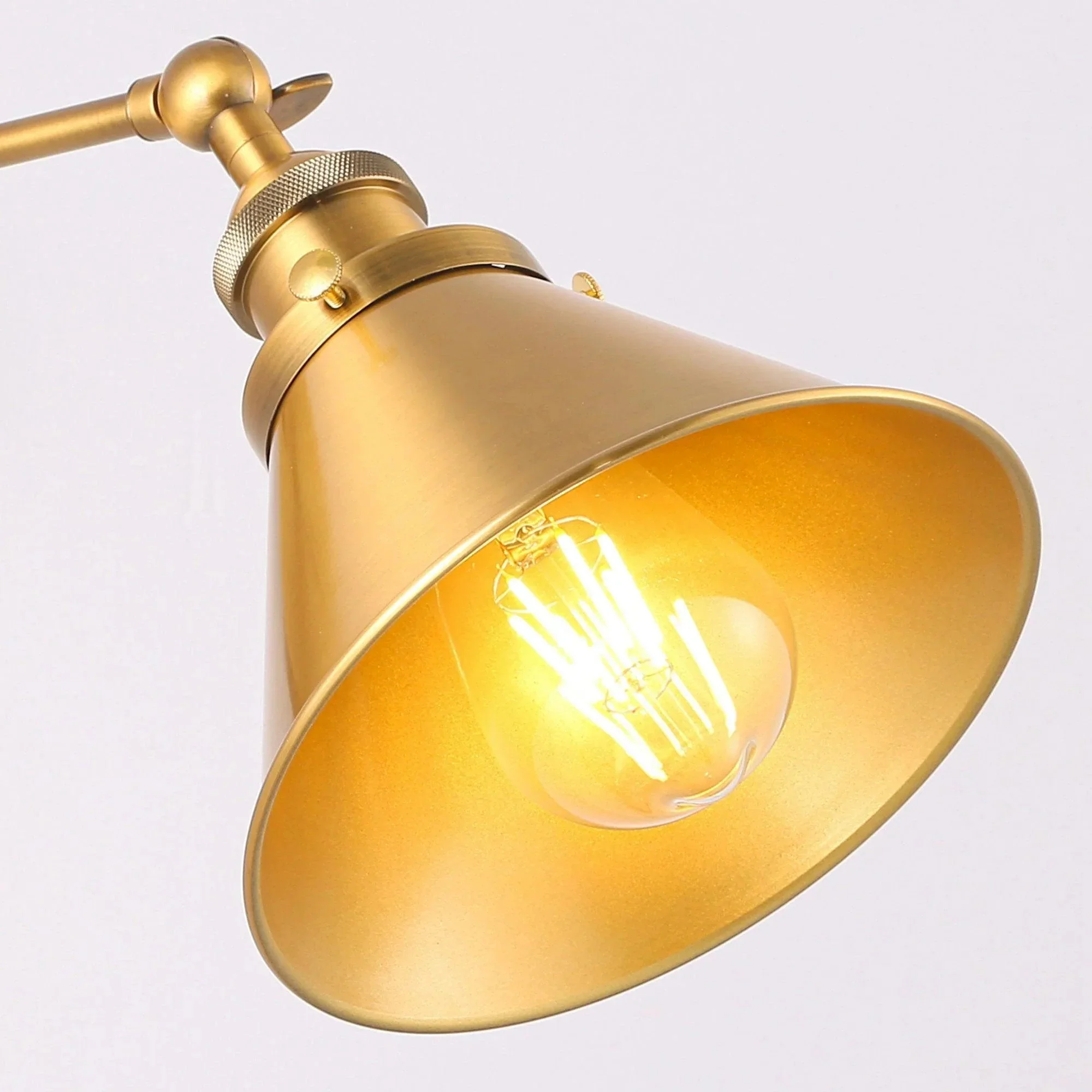 Parrot Uncle 1-Light Rhem Brass Wall Sconce Light (BH11809110V) - Image 6