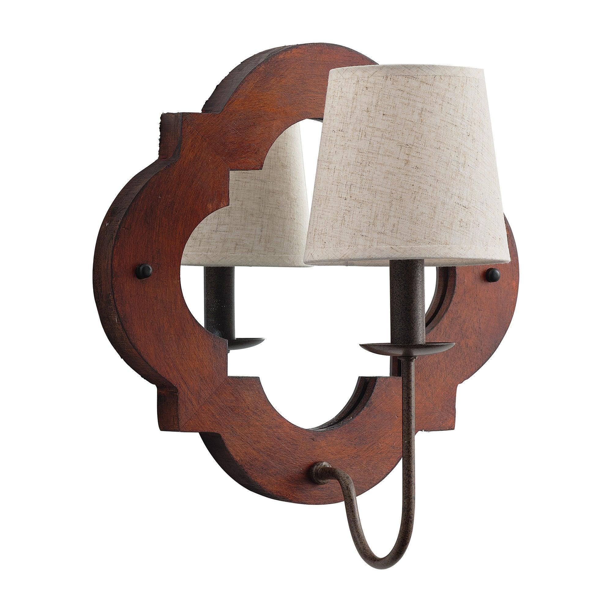 Parrot Uncle 1-Light Rustic Iron Wood Wall Sconce Lighting (BBB0108-1) - Image 9
