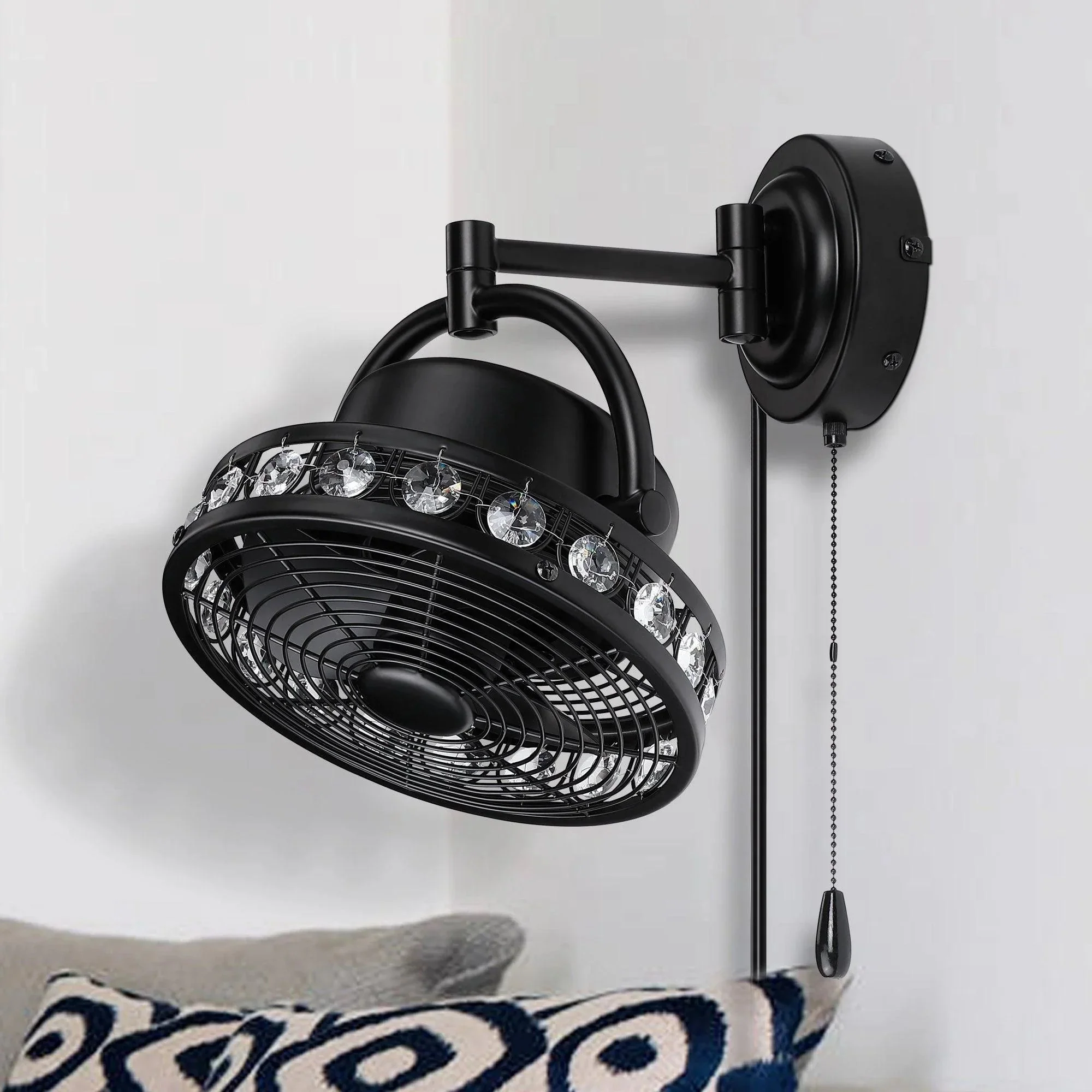 Parrot Uncle 10-Inch Modern Small Ceiling Fan with Pull Chain - Image 4