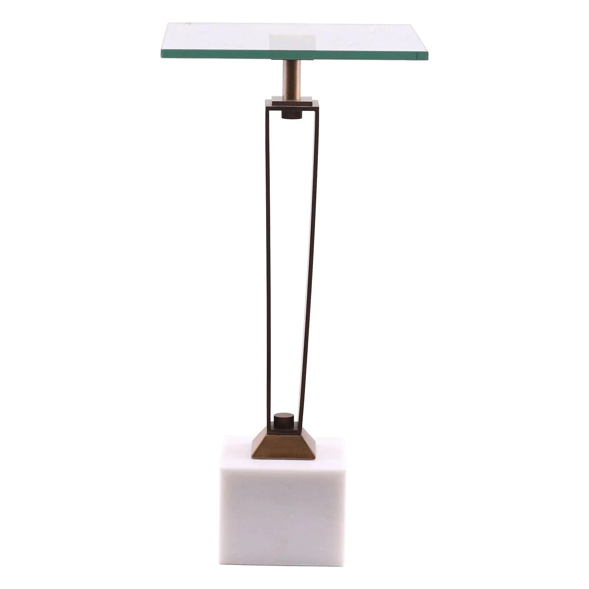 Parrot Uncle 11-Inch Modern Martini Table with White Marble (EG-24-308) - Image 2