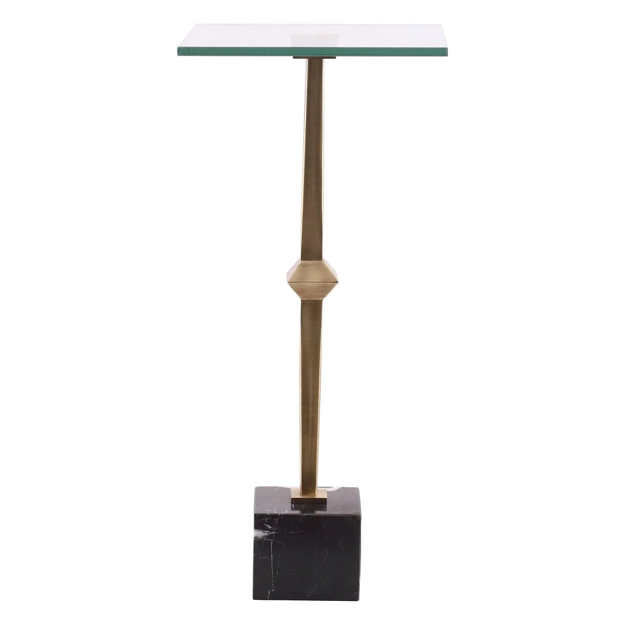 Parrot Uncle 11-Inch Square Side Table with Marble Base (EG-24-302) - Image 2