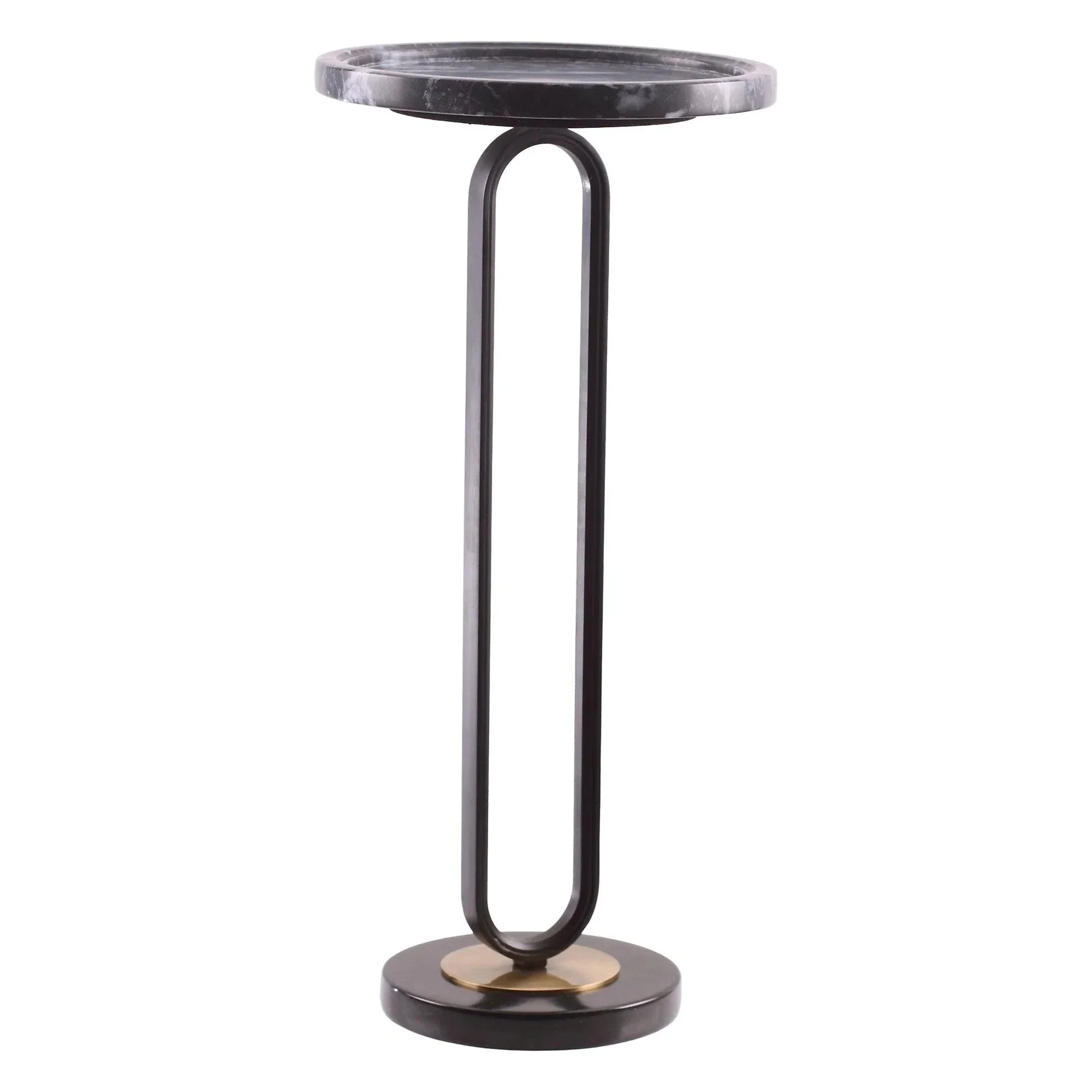 Parrot Uncle 12-Inch Round Side Table in Black (EG-24-304) - Image 2
