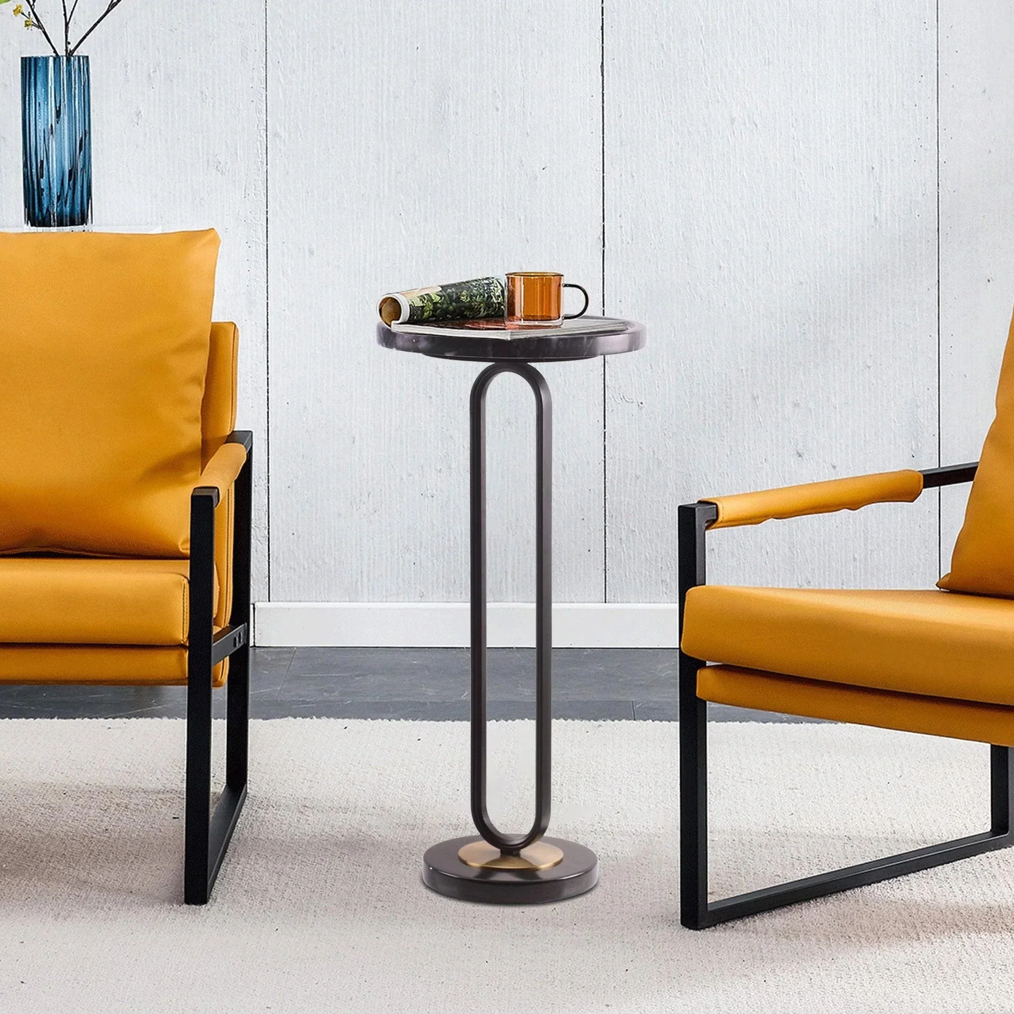 Parrot Uncle 12-Inch Round Side Table in Black (EG-24-304) - Image 3