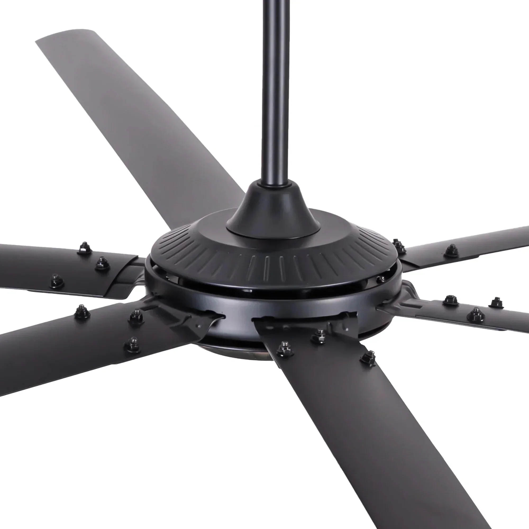 Parrot Uncle 120-Inch HVLS Fan Jupiter Industrial Aluminum Extra Large Ceiling Fan with Remote Control (F8004BK) - Image 17