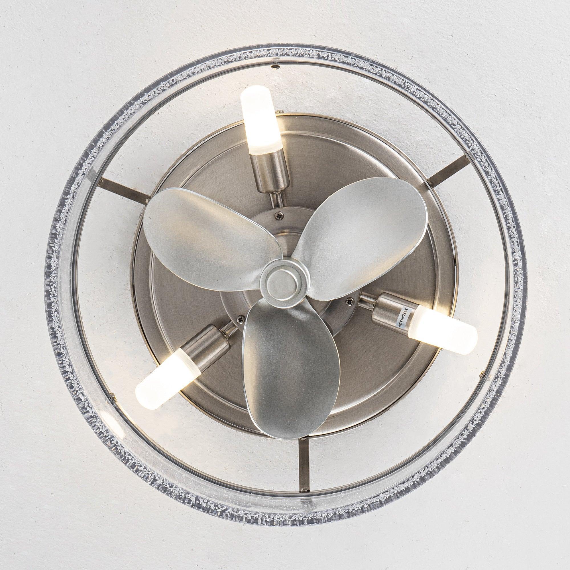Parrot Uncle 13-Inch Flush Mount Reversible Ceiling Fan with Lighting and Remote Control (F8299110V) - Image 7