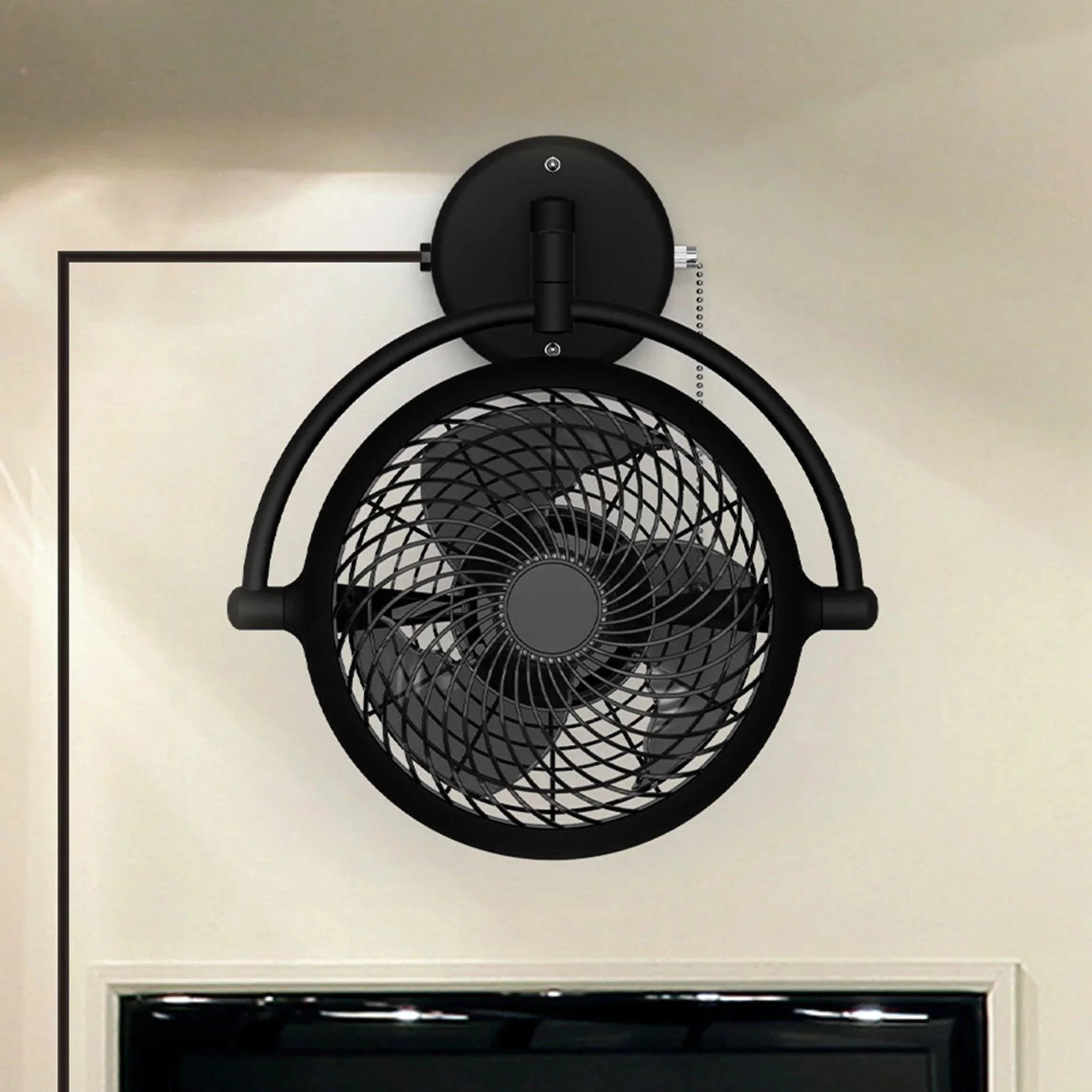 Parrot Uncle 13-Inch Industrial Bathroom Ceiling Fan with Pull Chain - Image 5