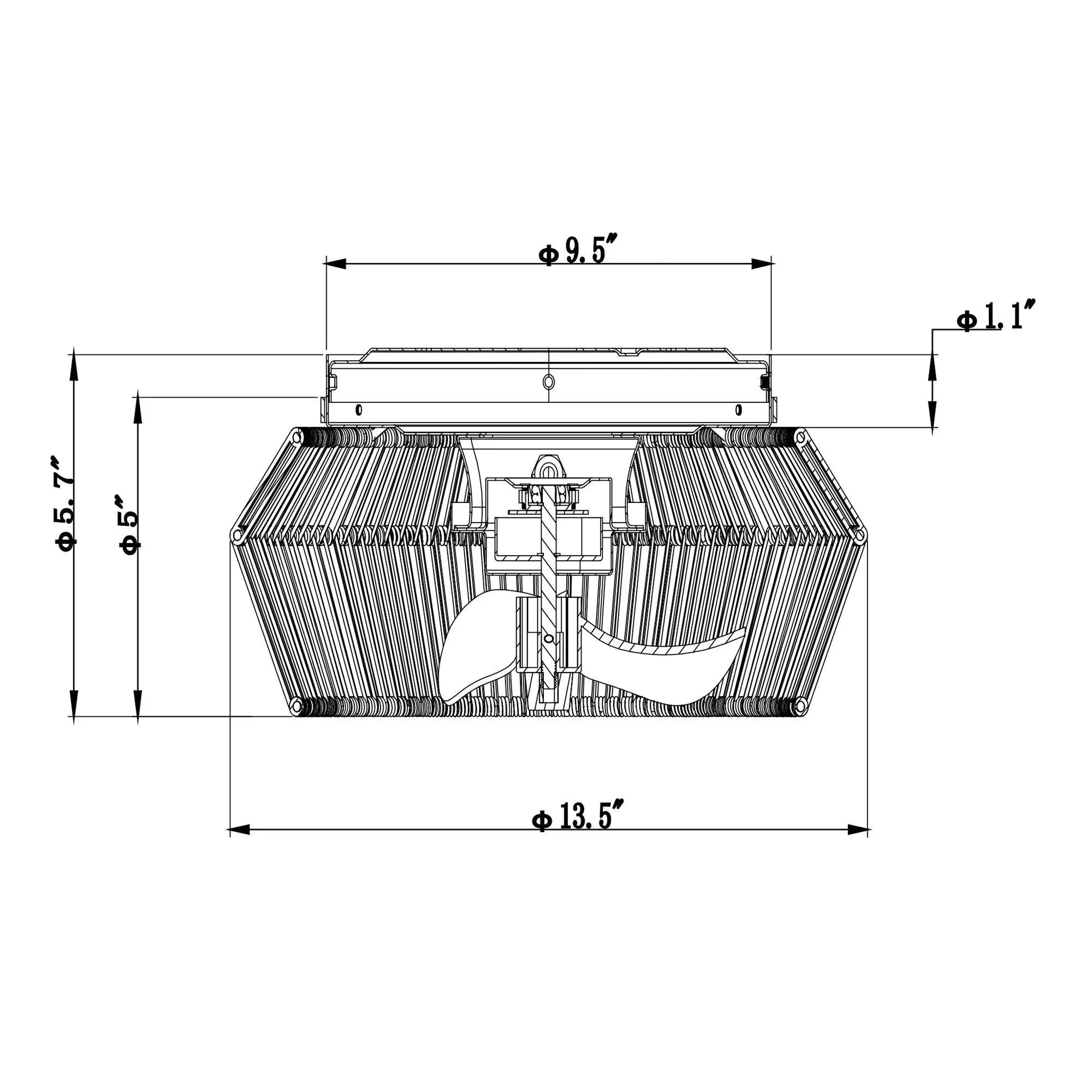 Parrot Uncle 14-Inch Farmhouse DC Motor Flush Mount Reversible Iron Ceiling Fan with LED Lighting and Remote Control (F8257110V) - Image 20