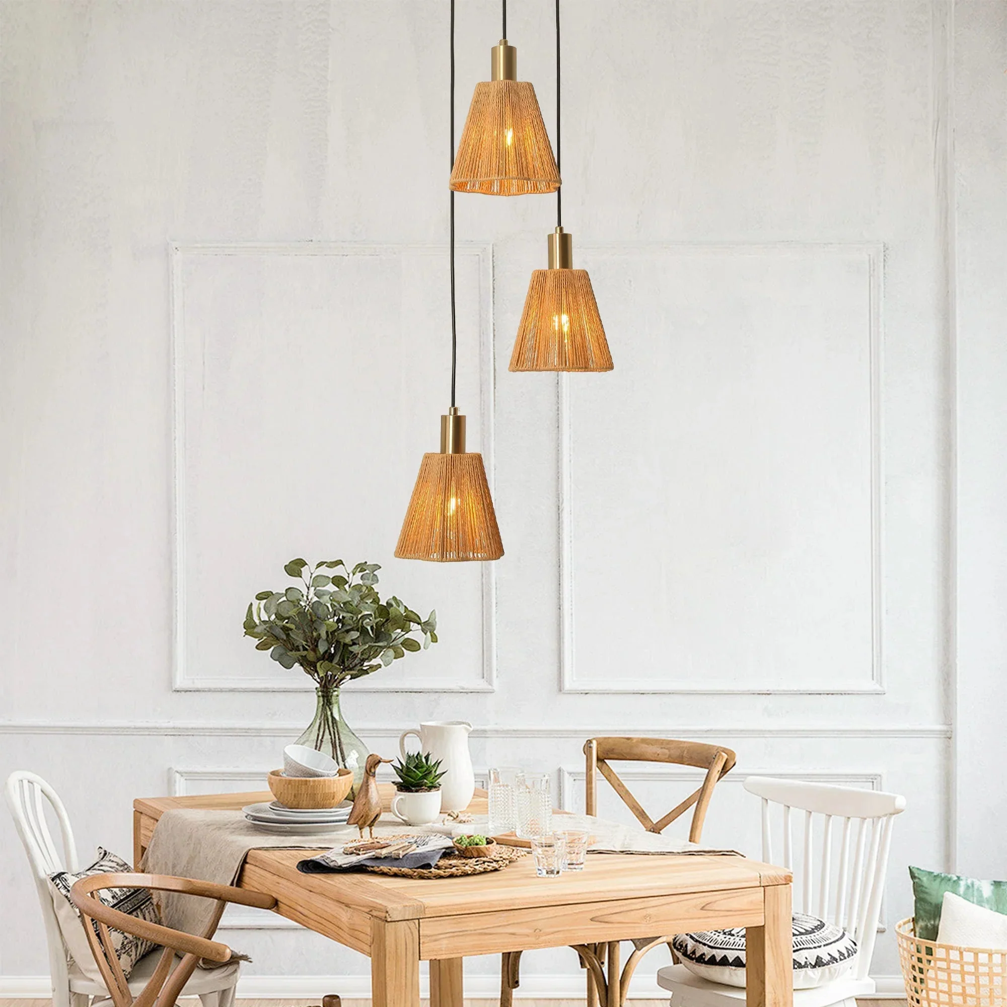 Parrot Uncle 15-Inch Merle 3-Light Island Pendant Light (D3016) - Image 5