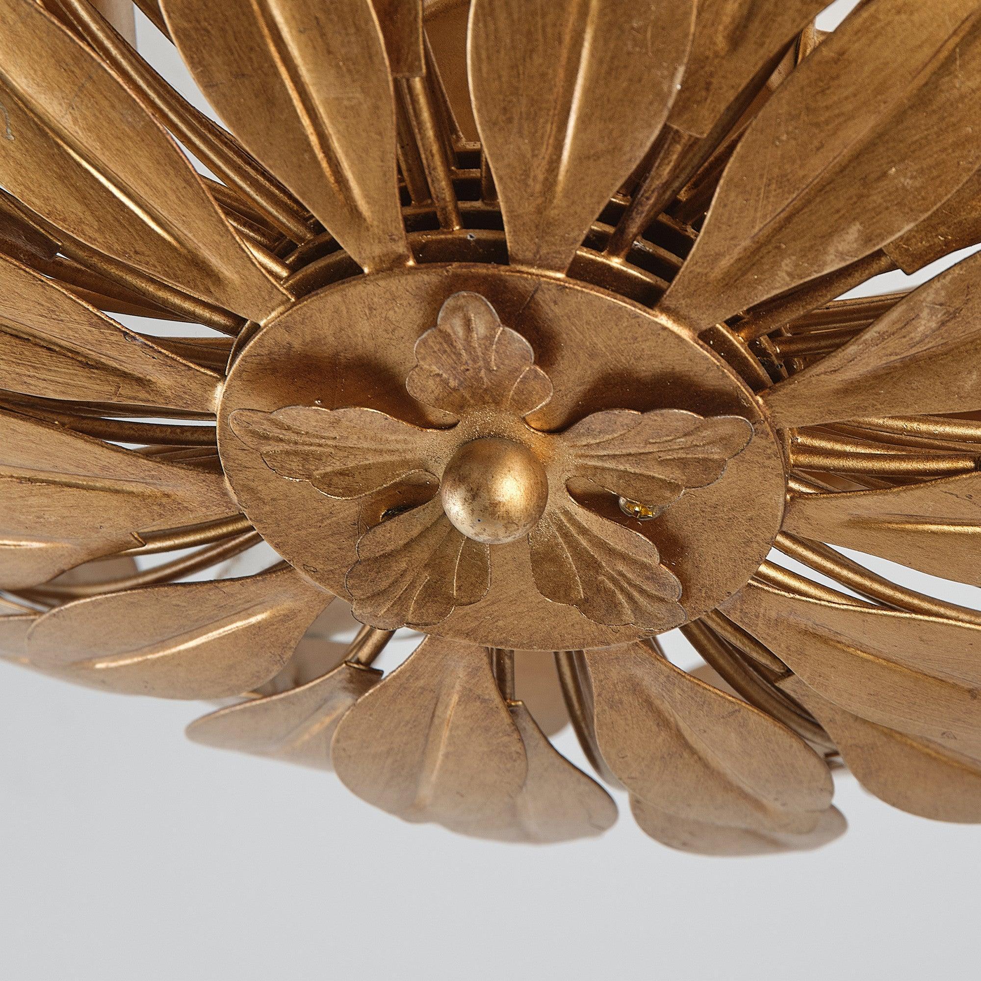 Parrot Uncle 16-Inch, 3-Light Farmhouse Golden Semi-Flush Mount Ceiling Lighting (BBW9353-3GD) - Image 10