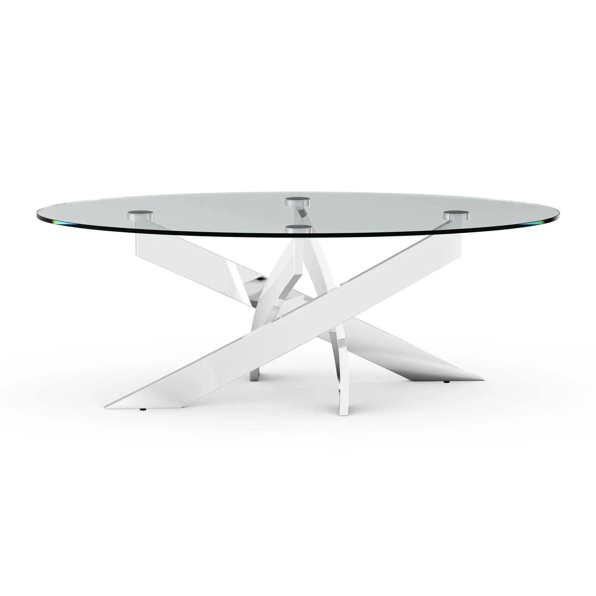 Parrot Uncle 17-Inch H Contemporary Glass Coffee Table in Living Room, Bedroom (CM4241C-PU) - Image 6