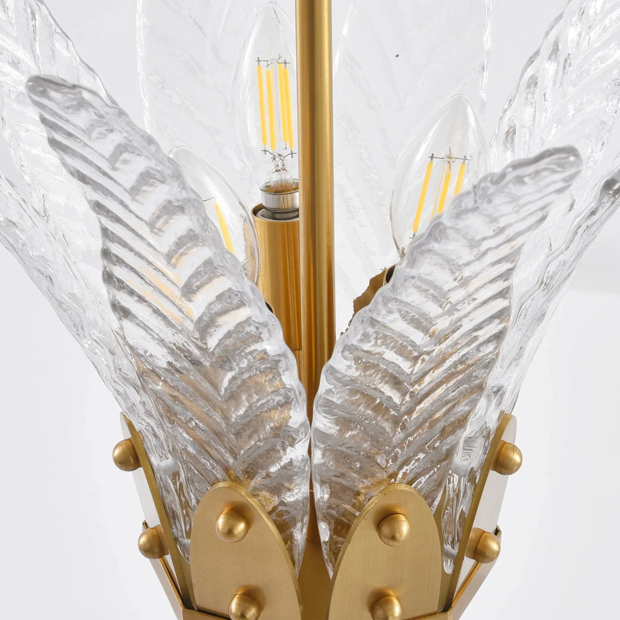 Parrot Uncle 17-Inch Vito 3-Light Feather-Shaped Island Pendant Light (D3014) - Image 11