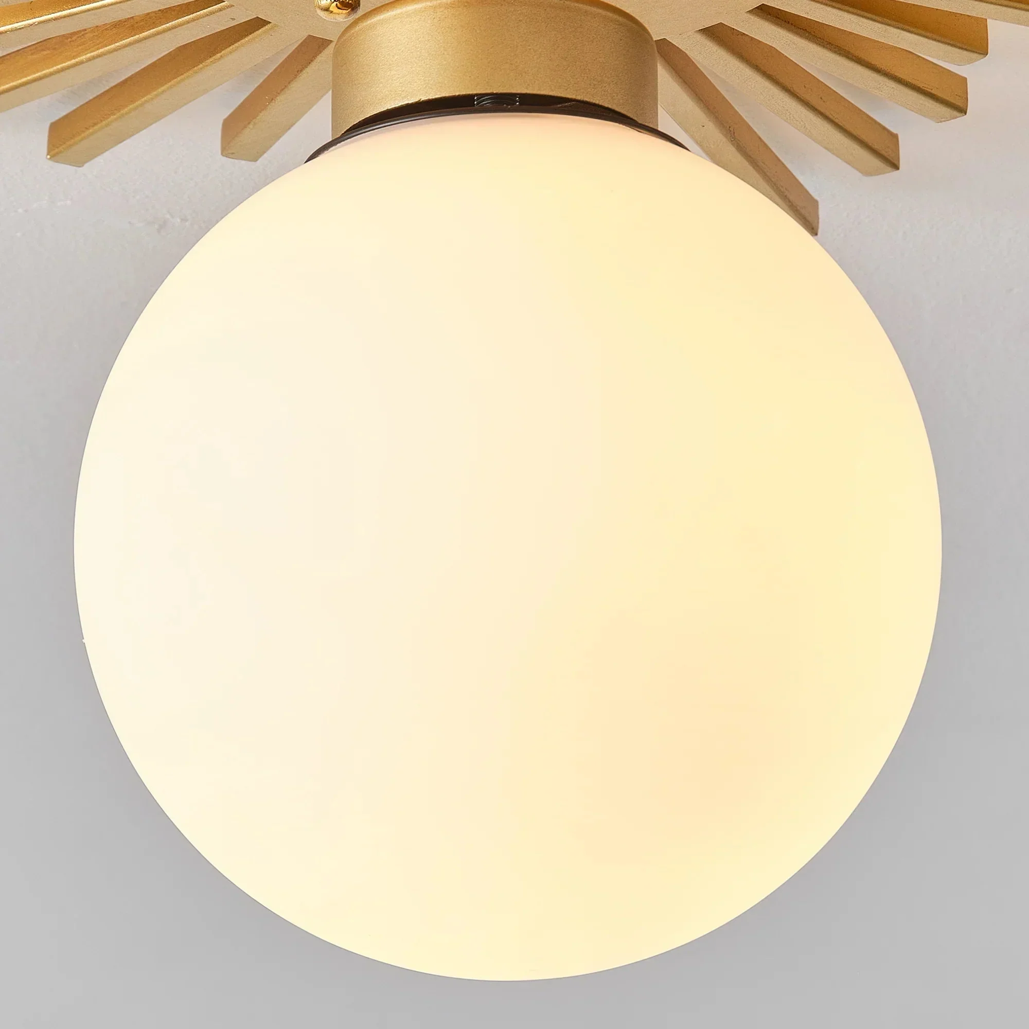 Parrot Uncle 18-Inch Iris 1-Light Golden Semi-Flush Mount Ceiling Light (BBC3008) - Image 8