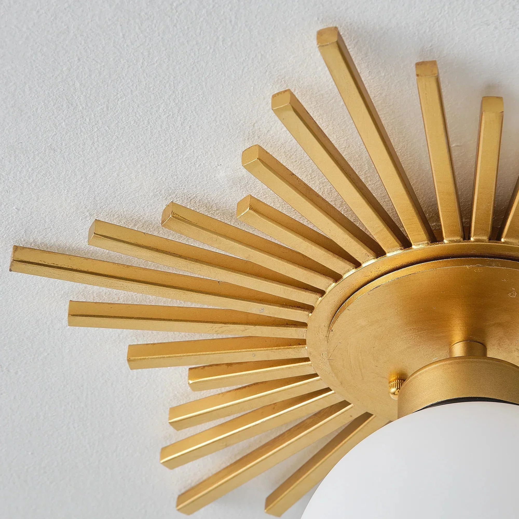 Parrot Uncle 18-Inch Iris 1-Light Golden Semi-Flush Mount Ceiling Light (BBC3008) - Image 9
