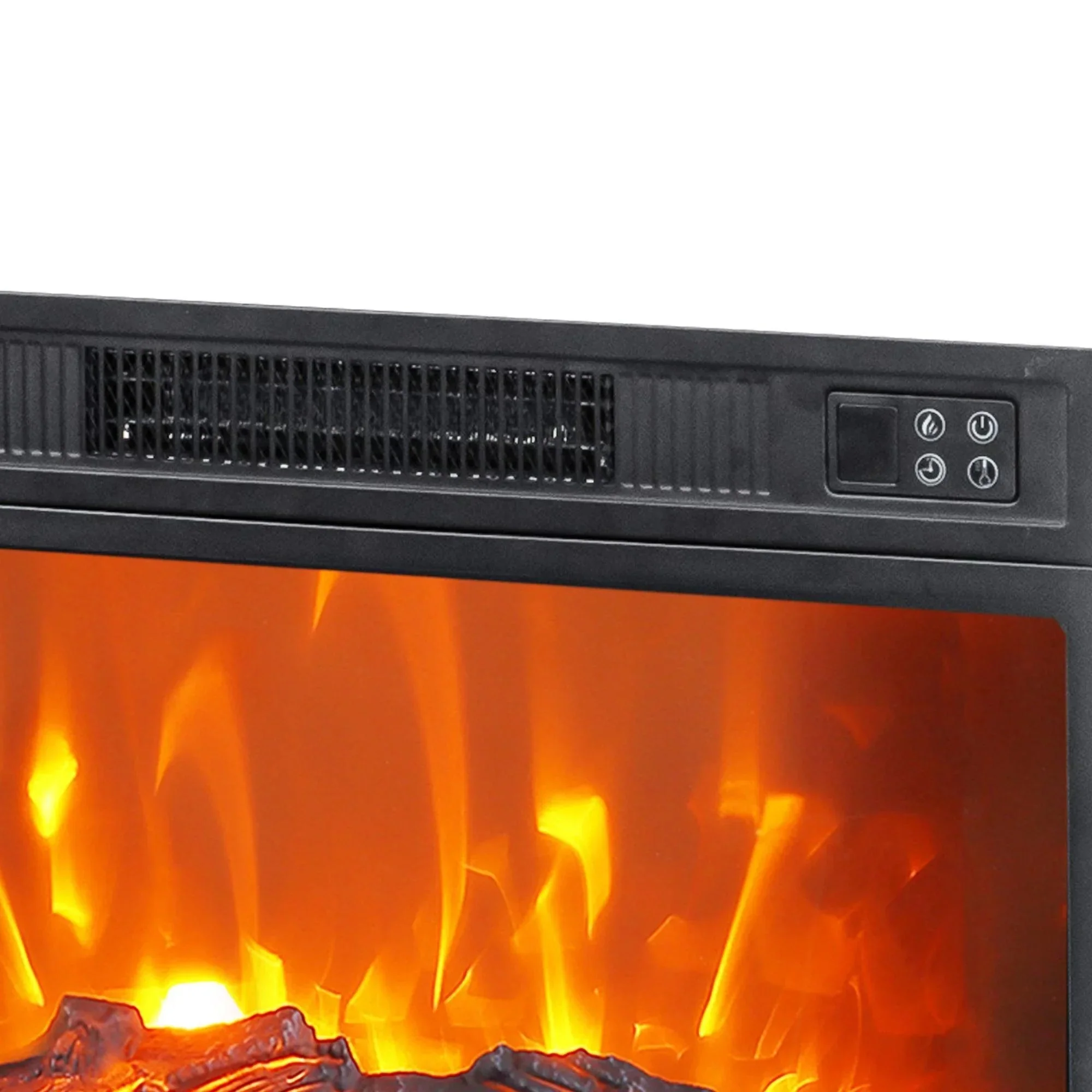 Parrot Uncle 18-Inch Modern Black Insert Electric Fireplace with Remote Control (BBSF105-18C) - Image 3
