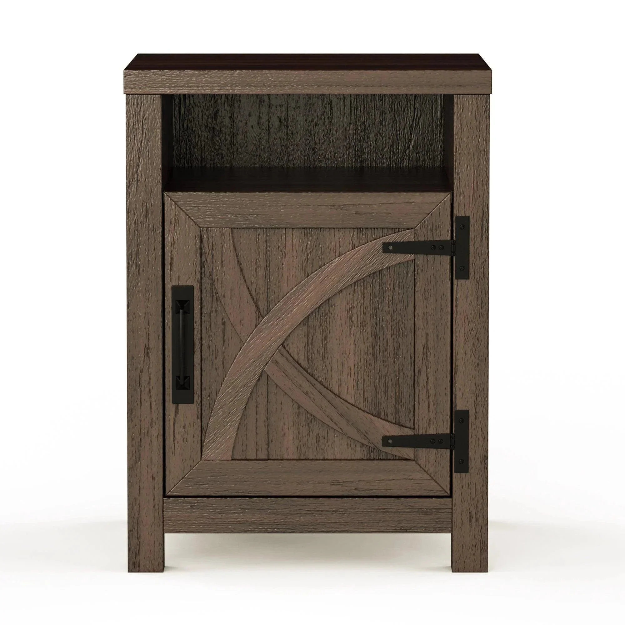 Parrot Uncle 18-Inch Solid Wood Farmhouse Nightstand for Bedroom in Brown or Grey or White - Image 13