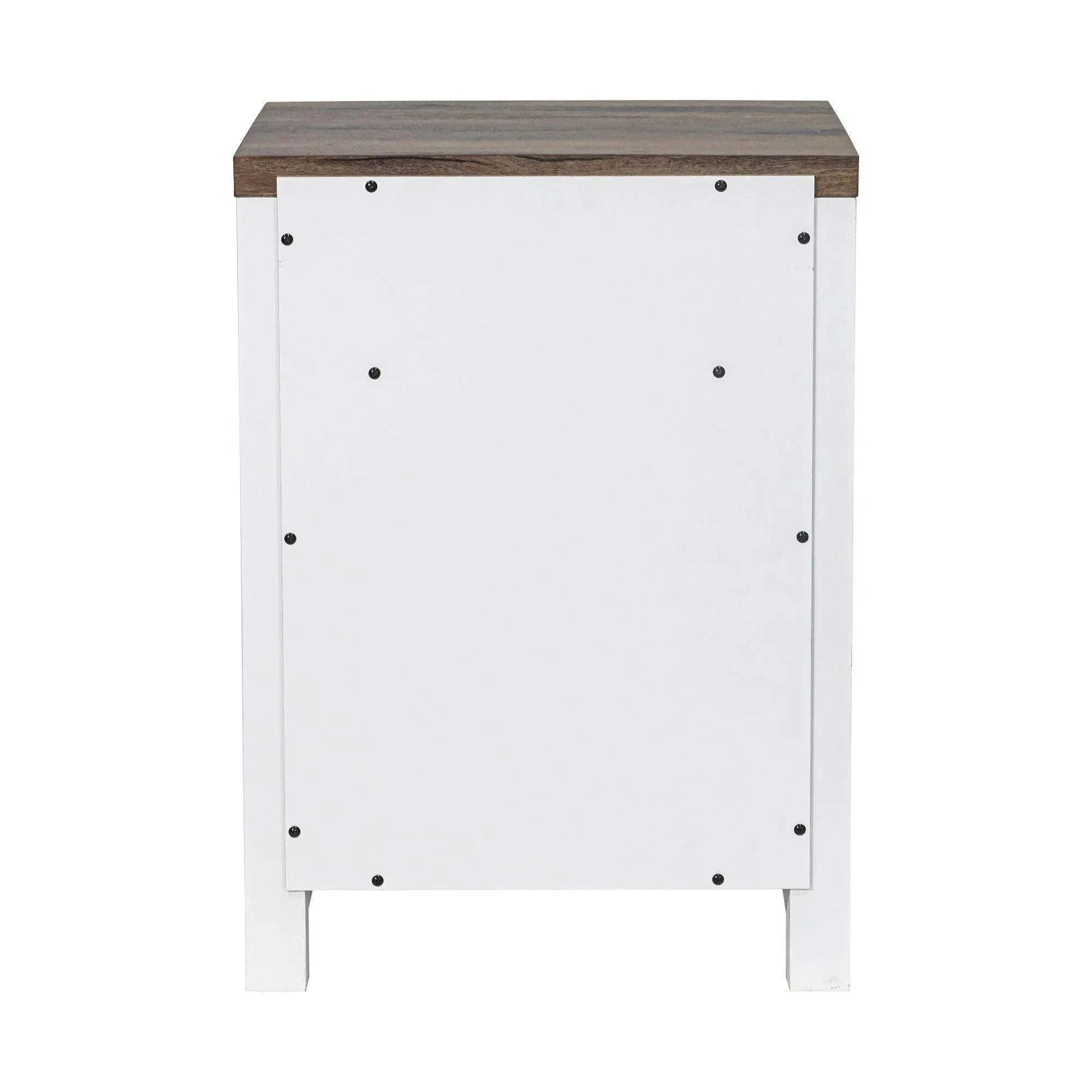 Parrot Uncle 18-Inch Solid Wood Farmhouse Nightstand for Bedroom in Brown or Grey or White - Image 40