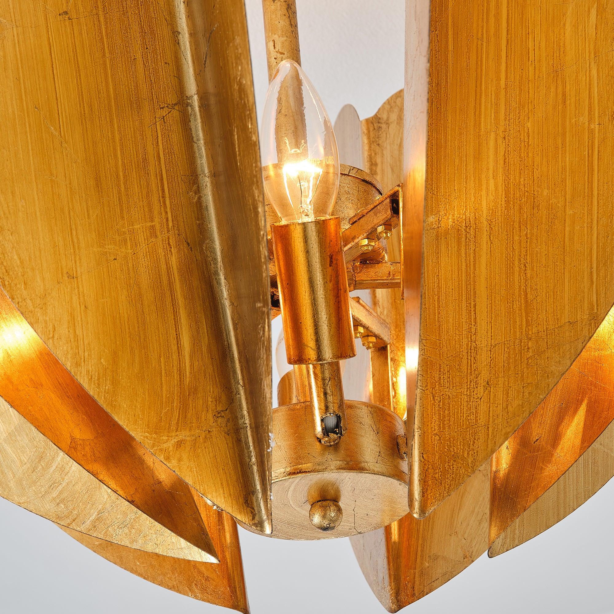 Parrot Uncle 19-Inch Elvira 6-Light Farmhouse Vintage Distressed Golden Semi-Flush Mount Ceiling Light (BBC3001) - Image 14