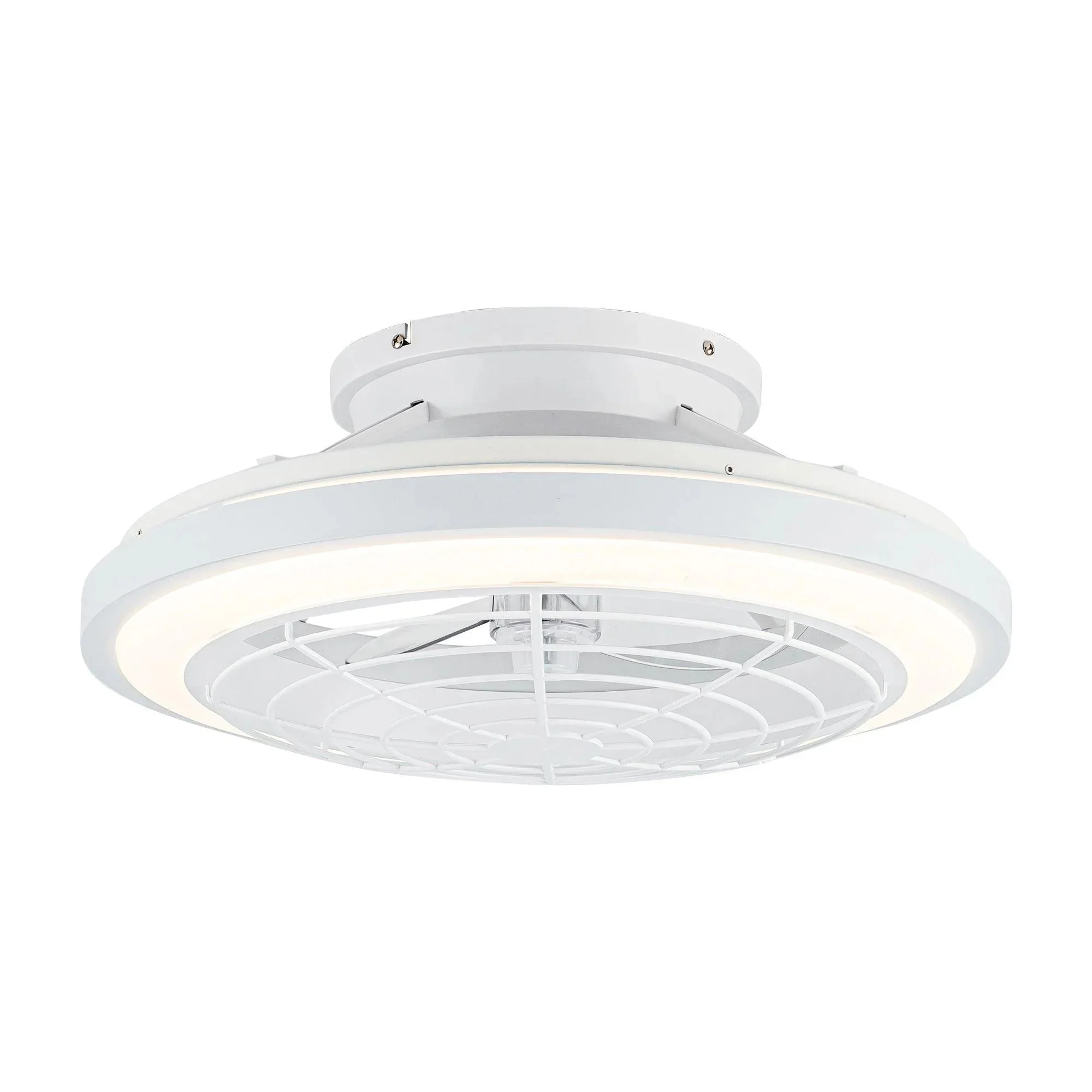 Parrot Uncle 20-Inch Ikon Modern DC Motor Flush Mount Reversible Ceiling Fan with Lighting and Remote Control (F8308110V) - Image 11