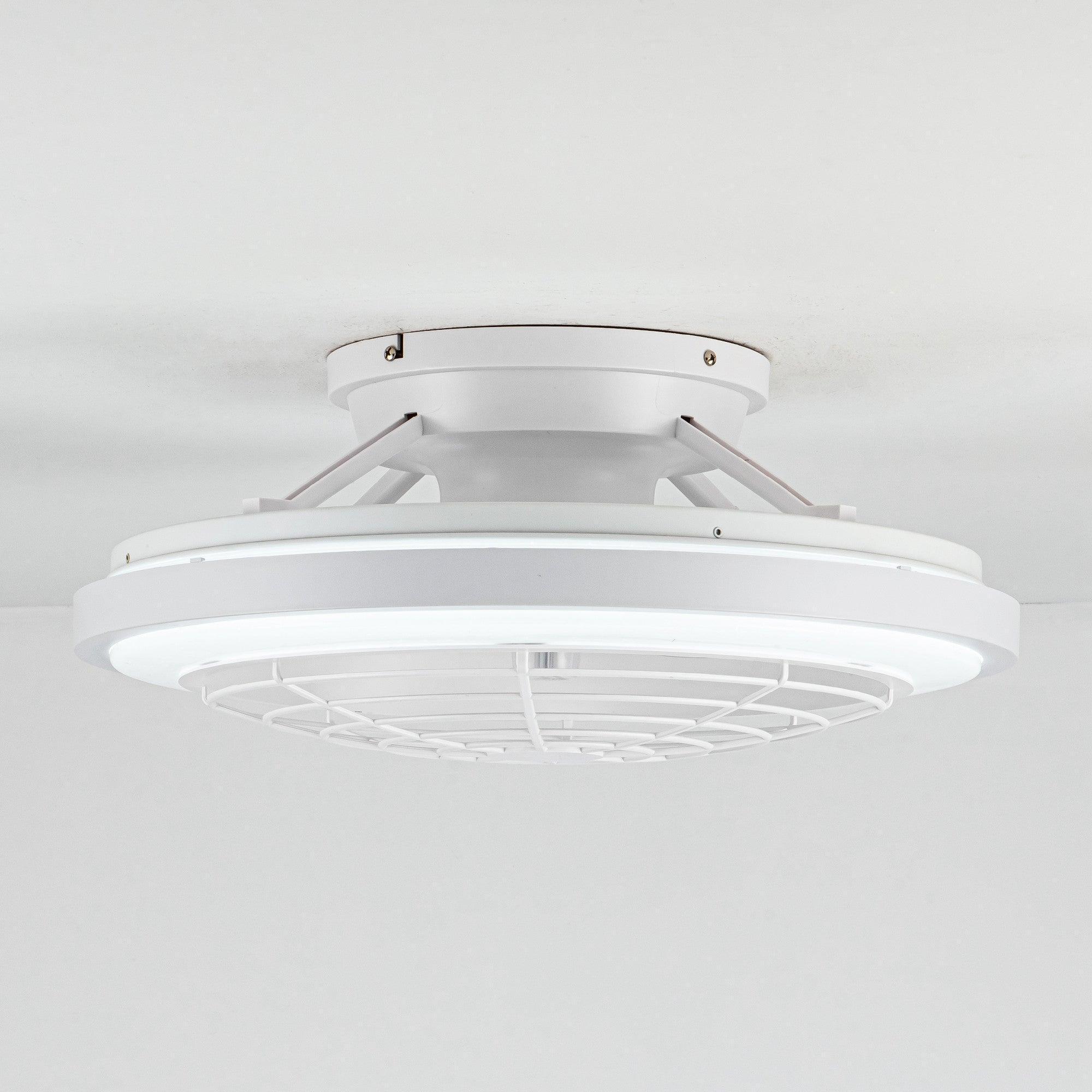 Parrot Uncle 20-Inch Ikon Modern DC Motor Flush Mount Reversible Ceiling Fan with Lighting and Remote Control (F8308110V) - Image 12