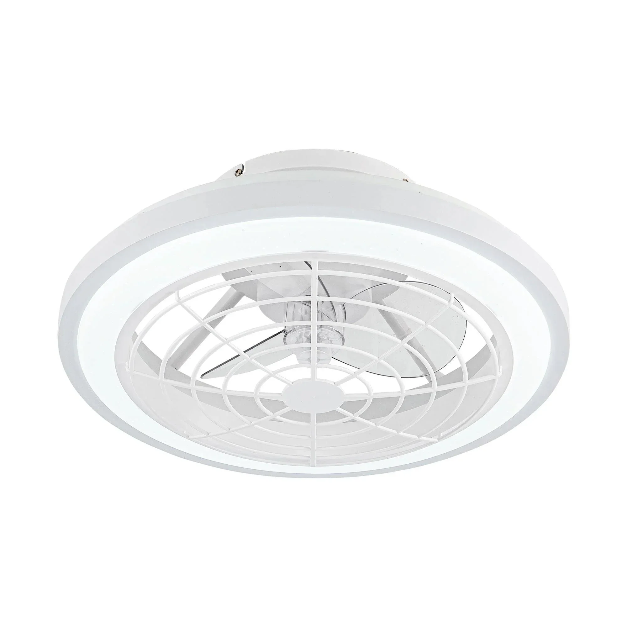 Parrot Uncle 20-Inch Ikon Modern DC Motor Flush Mount Reversible Ceiling Fan with Lighting and Remote Control (F8308110V) - Image 7