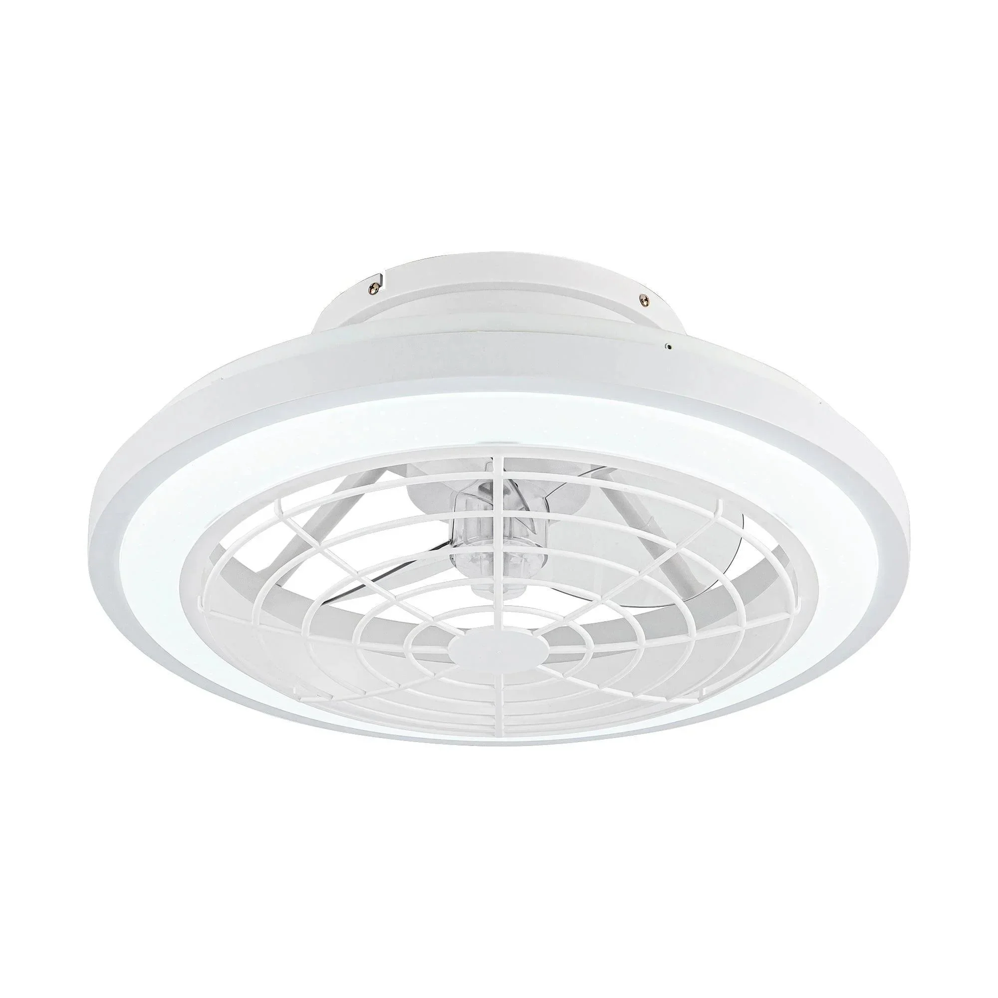 Parrot Uncle 20-Inch Ikon Modern DC Motor Flush Mount Reversible Ceiling Fan with Lighting and Remote Control (F8308110V) - Image 8