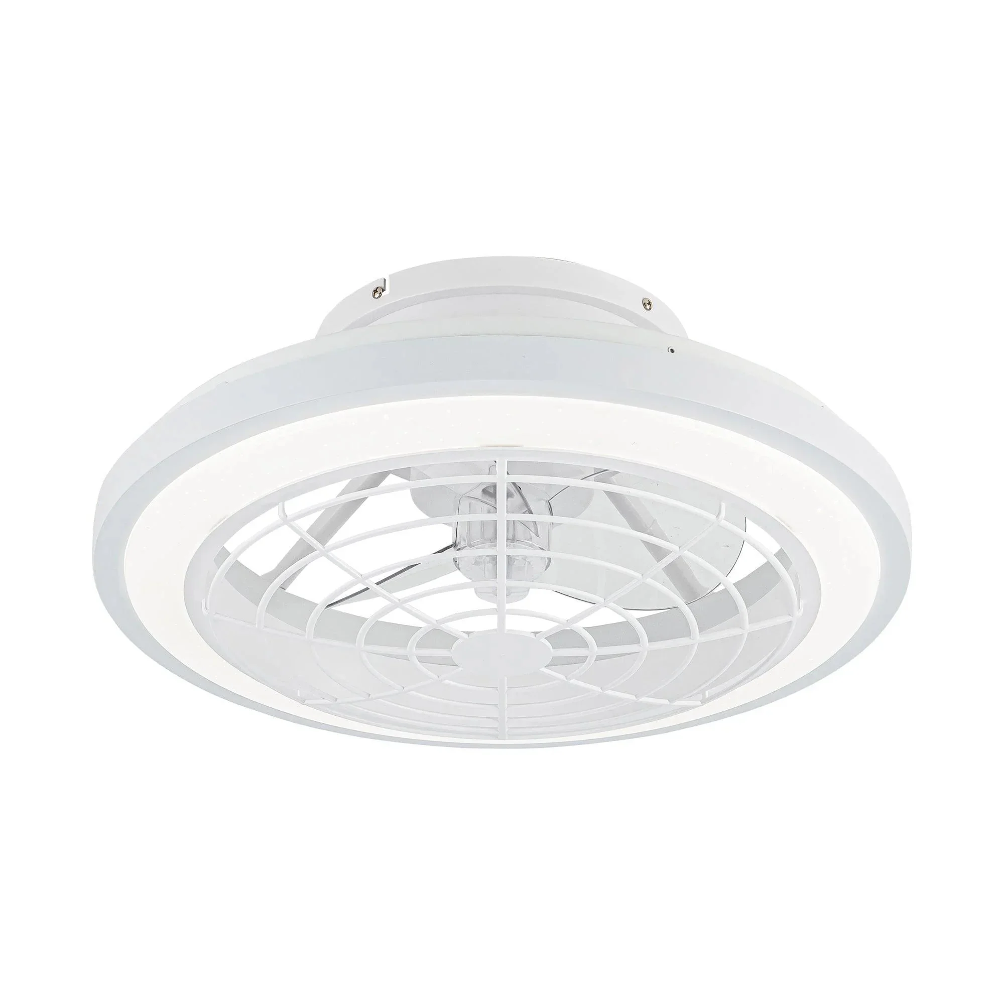 Parrot Uncle 20-Inch Ikon Modern DC Motor Flush Mount Reversible Ceiling Fan with Lighting and Remote Control (F8308110V) - Image 9