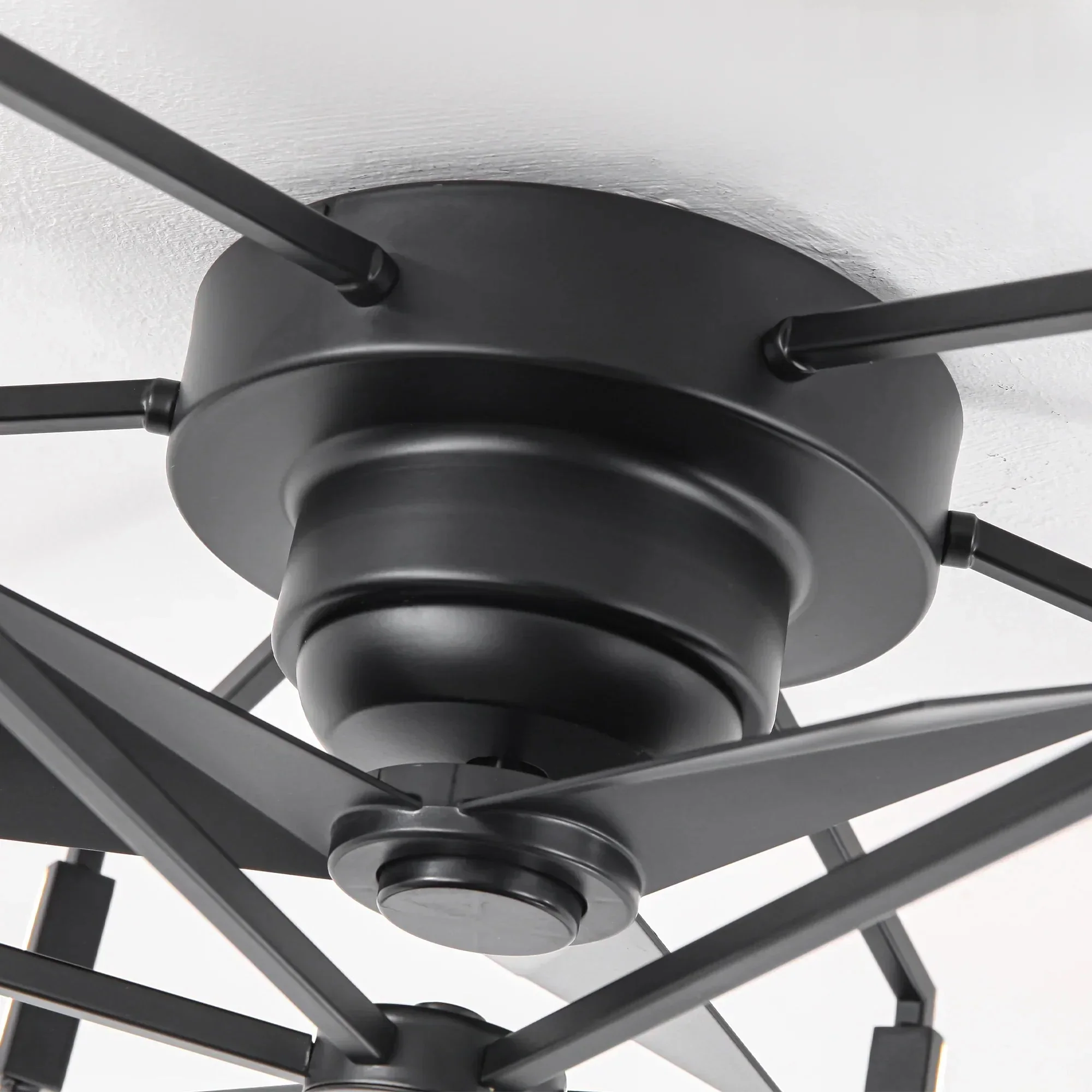Parrot Uncle 21-Inch Wade Black Industrial Flush Mount LED Ceiling Fan (F3010) - Image 12