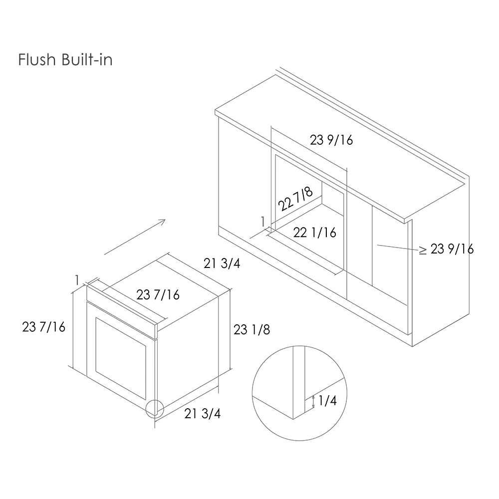 Fotile 24-Inch Built-in Convection Oven in Stainless Steel (KSS7002A) - Image 4