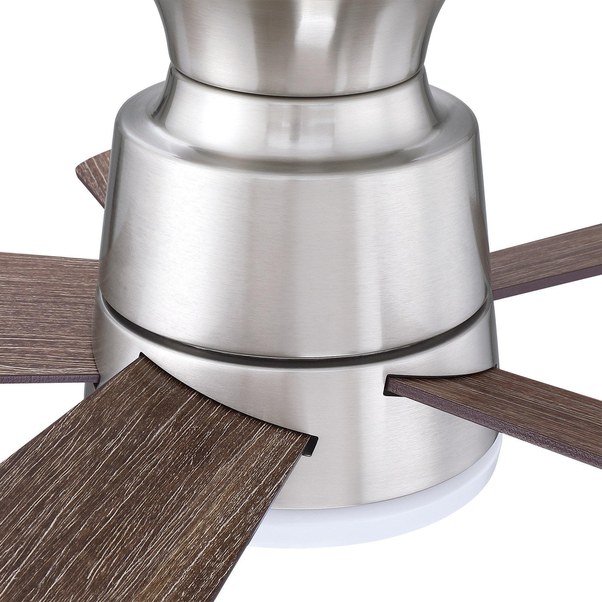 Parrot Uncle 24-Inch Farmhouse Flush Mount Reversible Iron Ceiling Fan with Lighting and Remote Control - Image 21