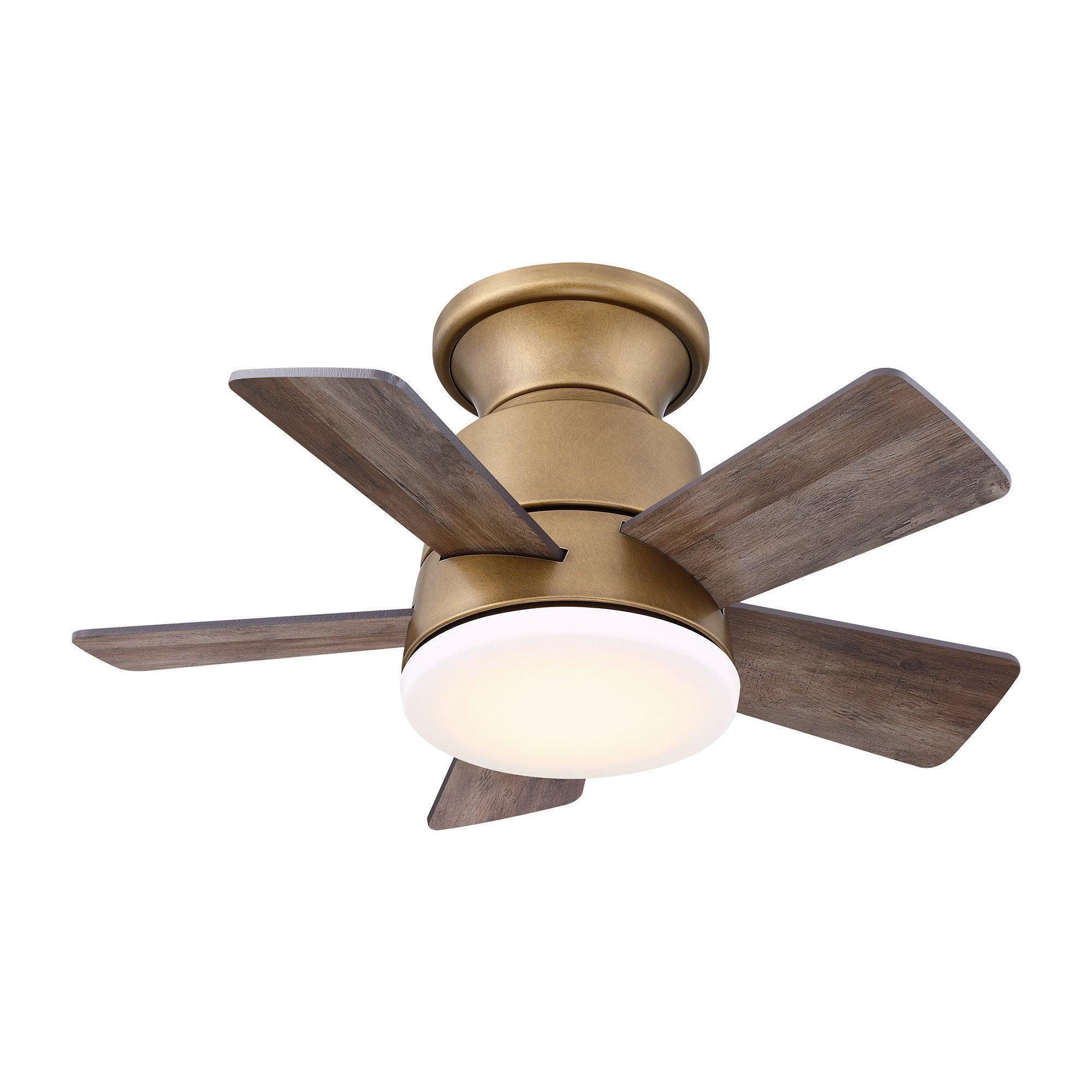 Parrot Uncle 24-Inch Farmhouse Flush Mount Reversible Iron Ceiling Fan with Lighting and Remote Control - Image 24
