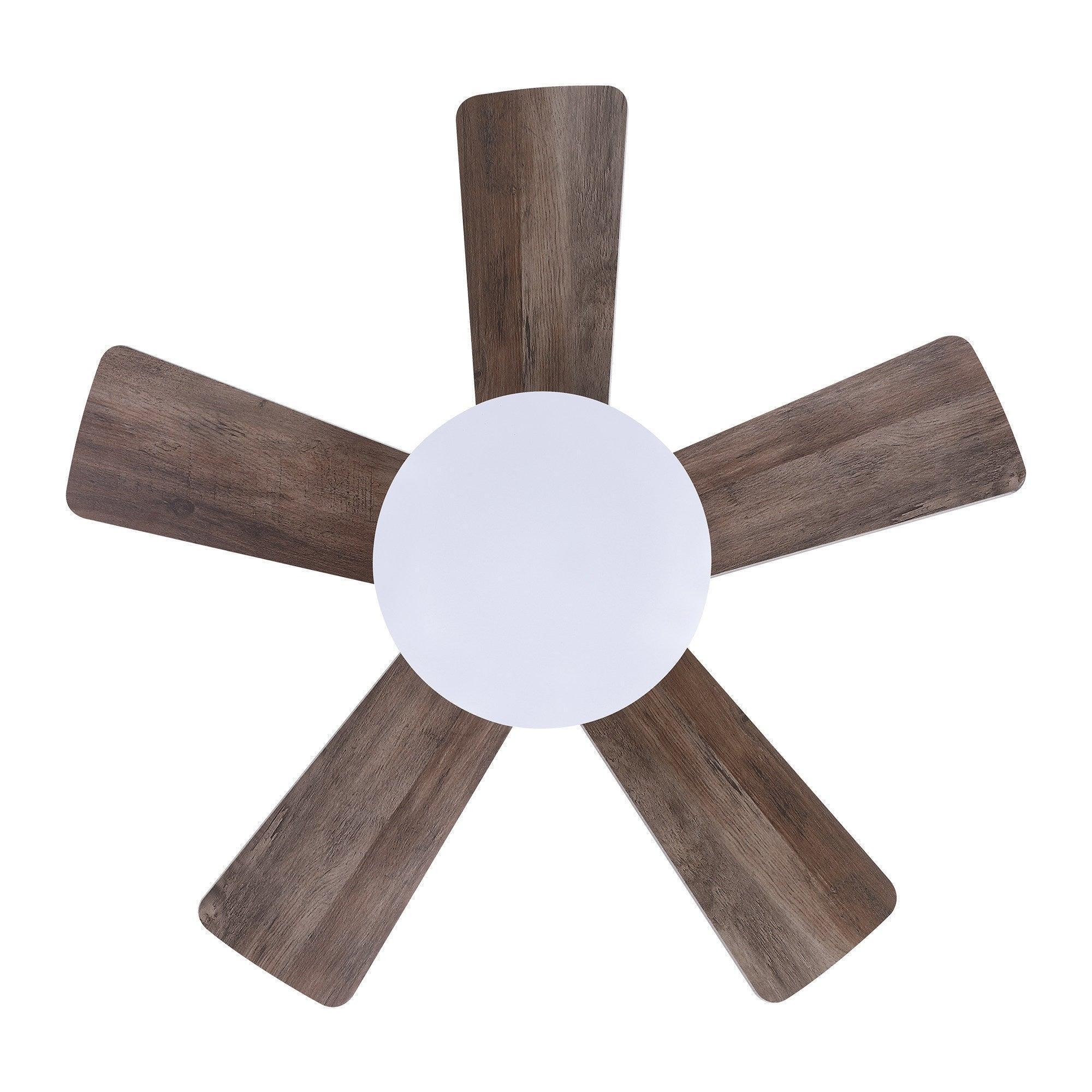 Parrot Uncle 24-Inch Farmhouse Flush Mount Reversible Iron Ceiling Fan with Lighting and Remote Control - Image 32