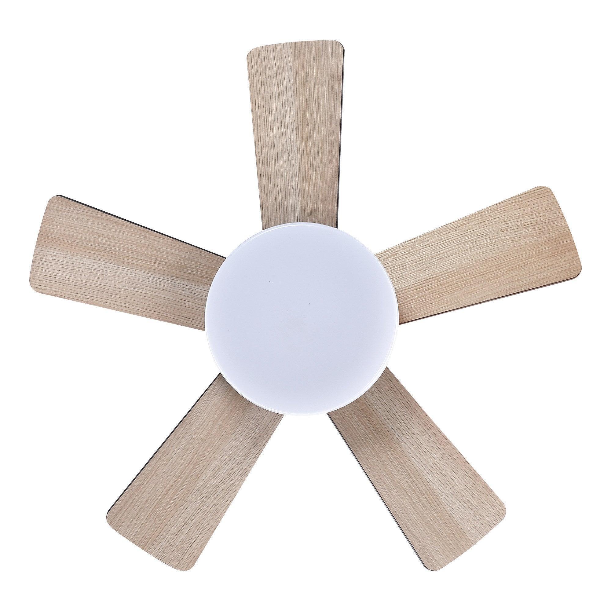 Parrot Uncle 24-Inch Farmhouse Flush Mount Reversible Iron Ceiling Fan with Lighting and Remote Control - Image 8