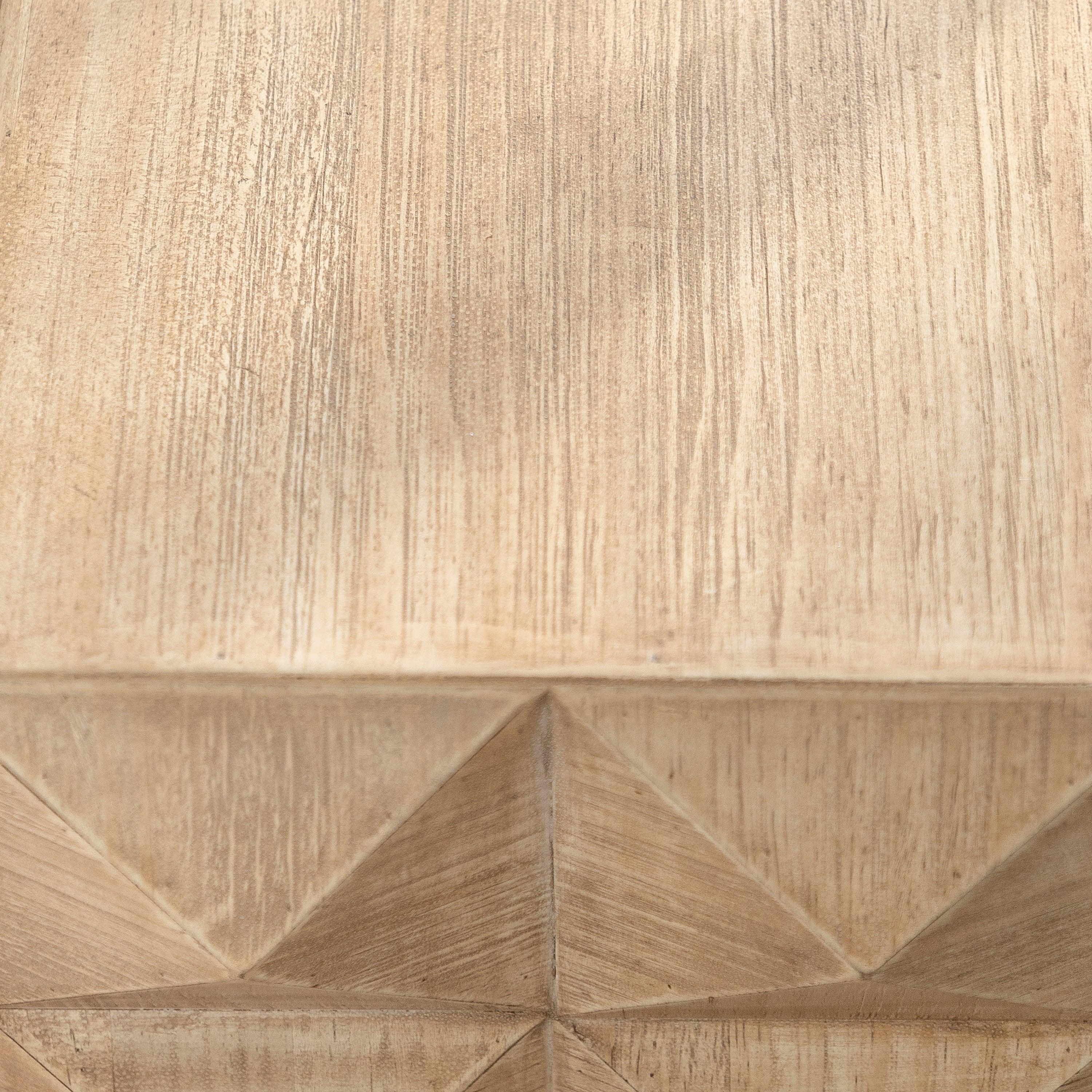 Parrot Uncle 24-Inch Three-Dimensional Embossed Pattern Design Retro Coffee Table MDF Retro Furniture - Image 8