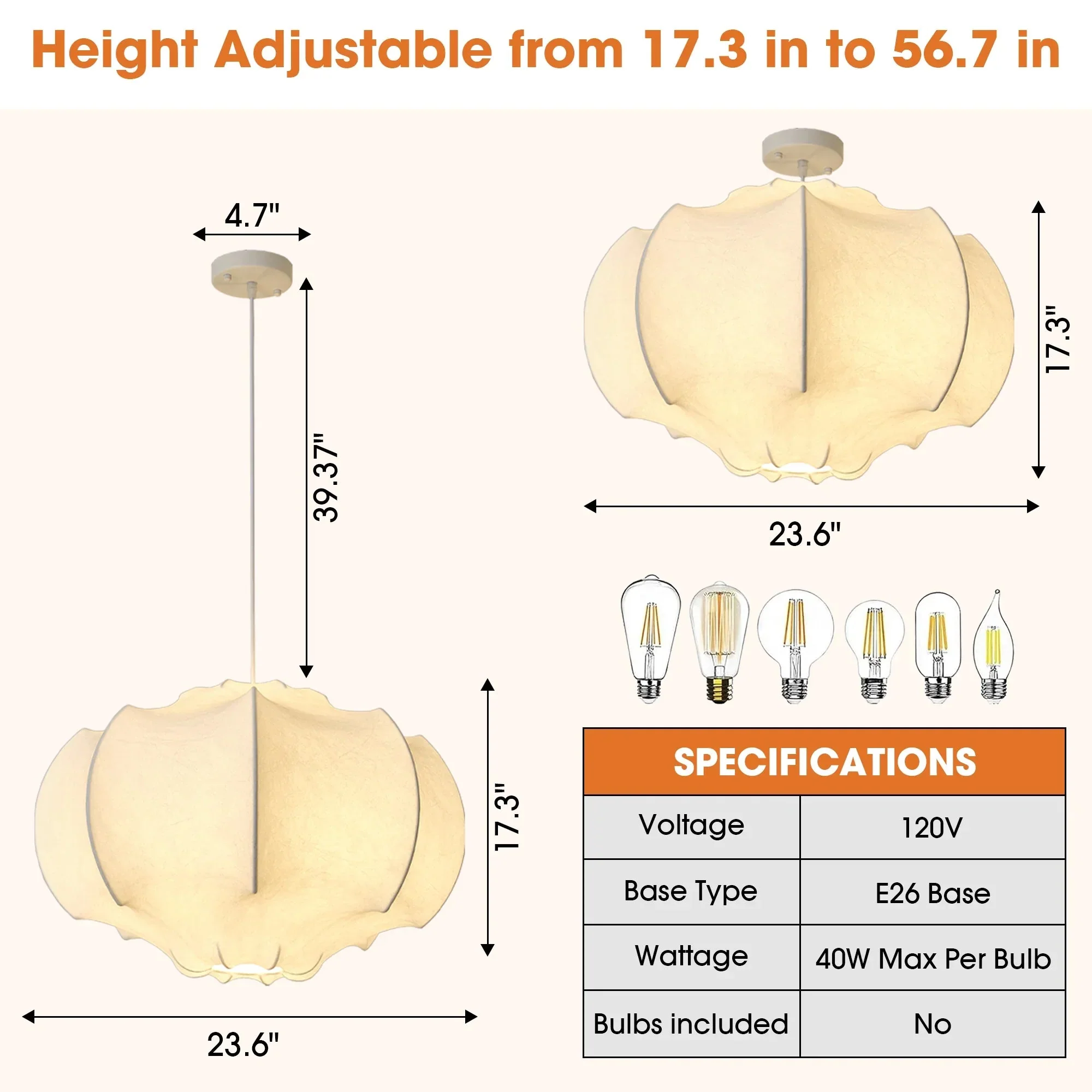 Parrot Uncle 24-Inch Bevis 3-Light White Wabi-sabi Island Pendant Light (BBC3005) - Image 4