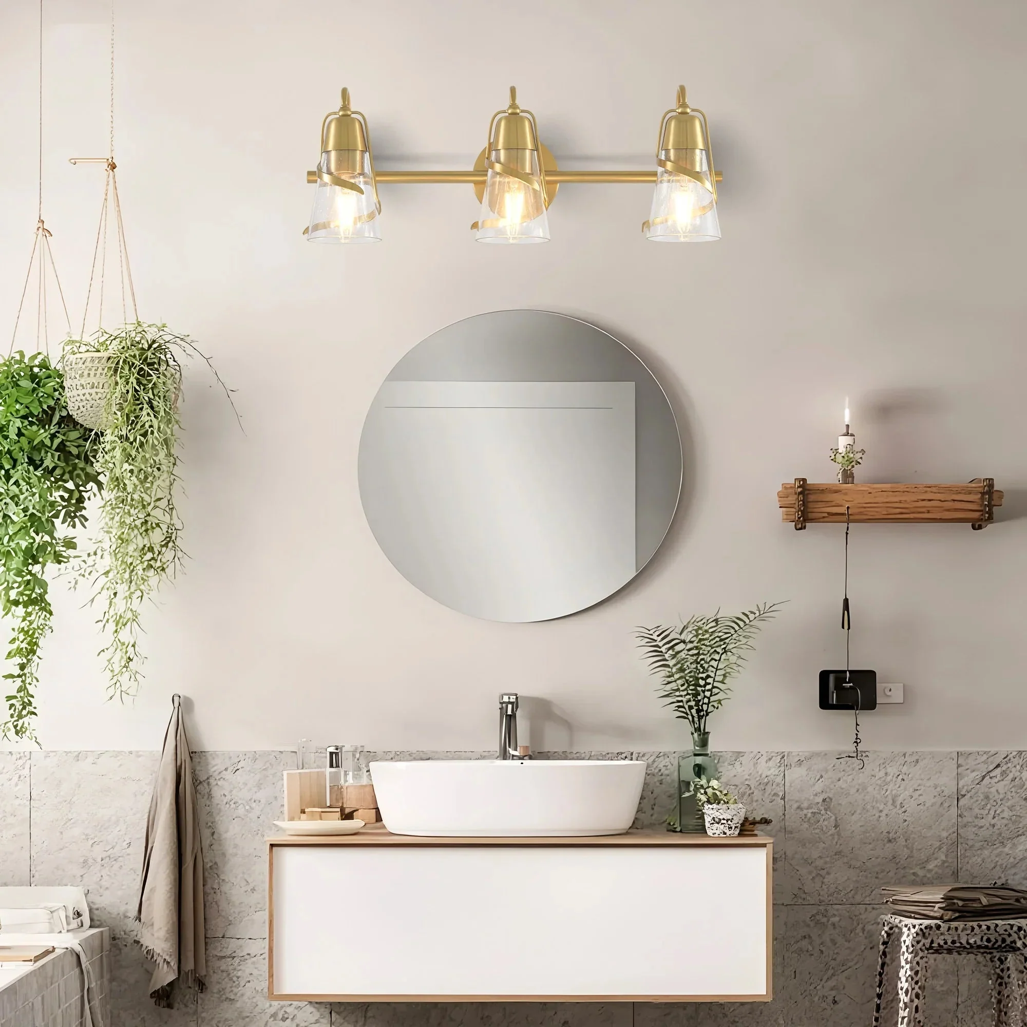Parrot Uncle 24-Inch Payne 3-Light Mirror Vanity Light (W3004) - Image 3