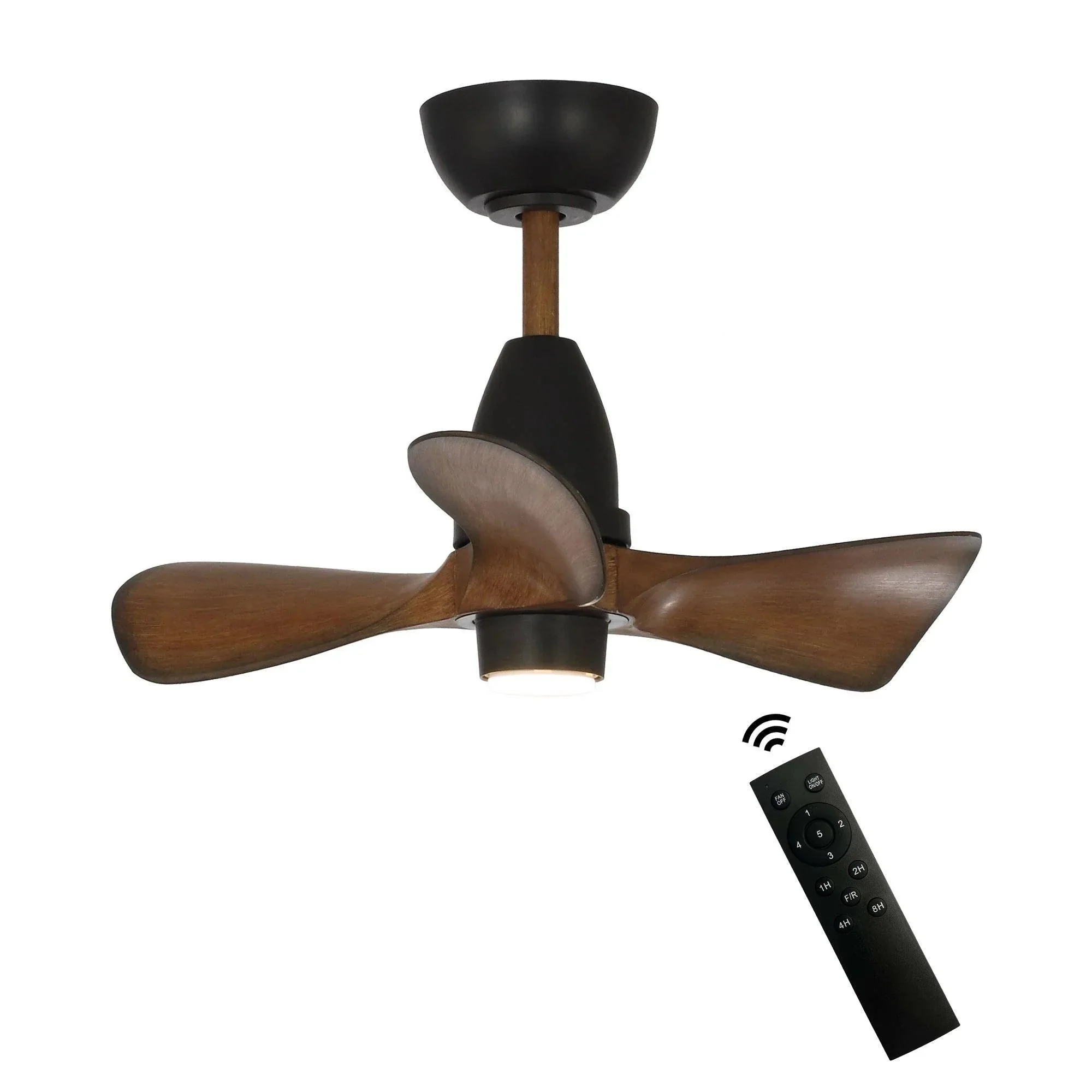 Parrot Uncle 28-Inch Kwang Farmhouse DC Motor Downrod Mount Reversible Ceiling Fan with LED Lighting and Remote Control - Image 4