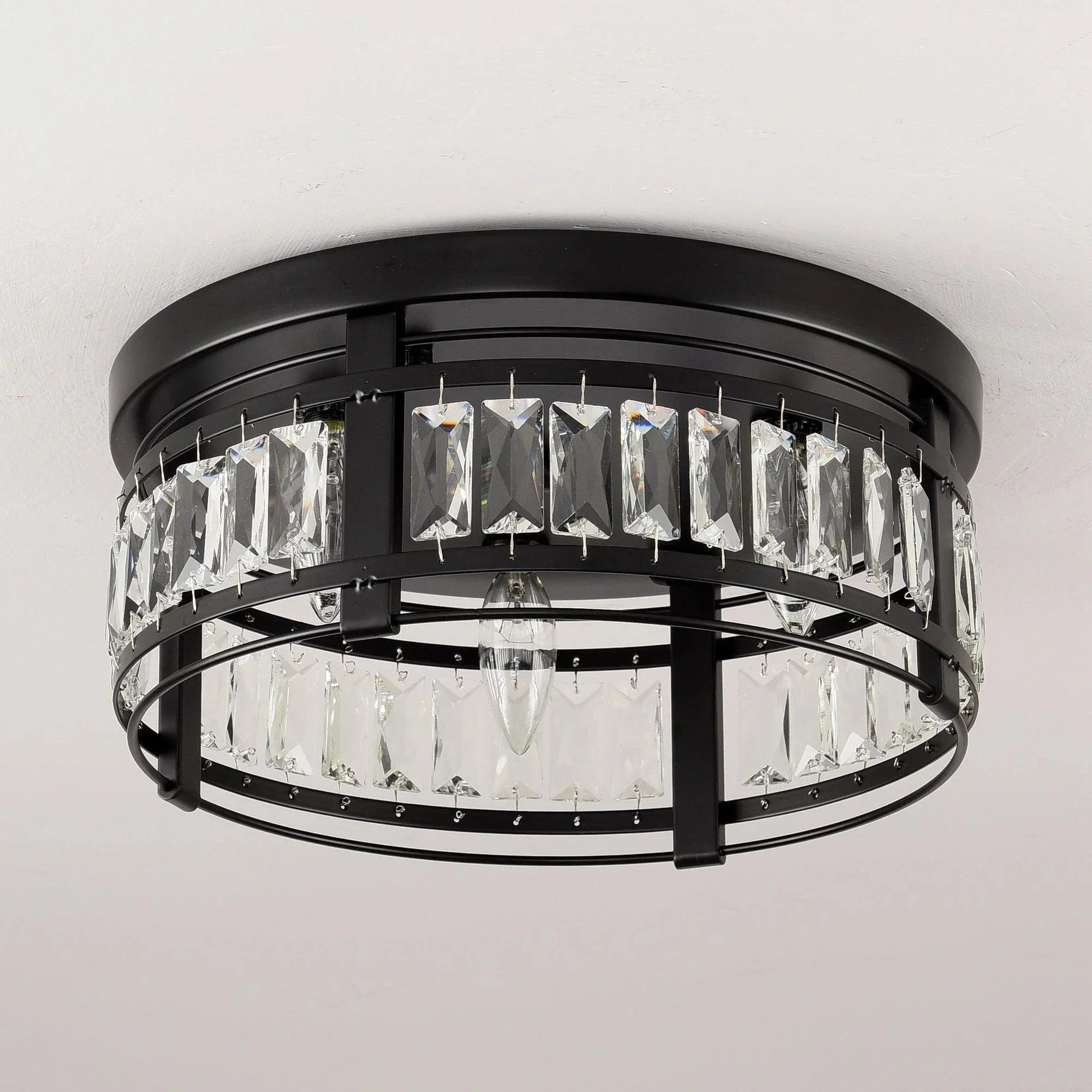 Parrot Uncle 3-Light Modern Crystal Flush Mount Ceiling Light (C2270110V) - Image 6