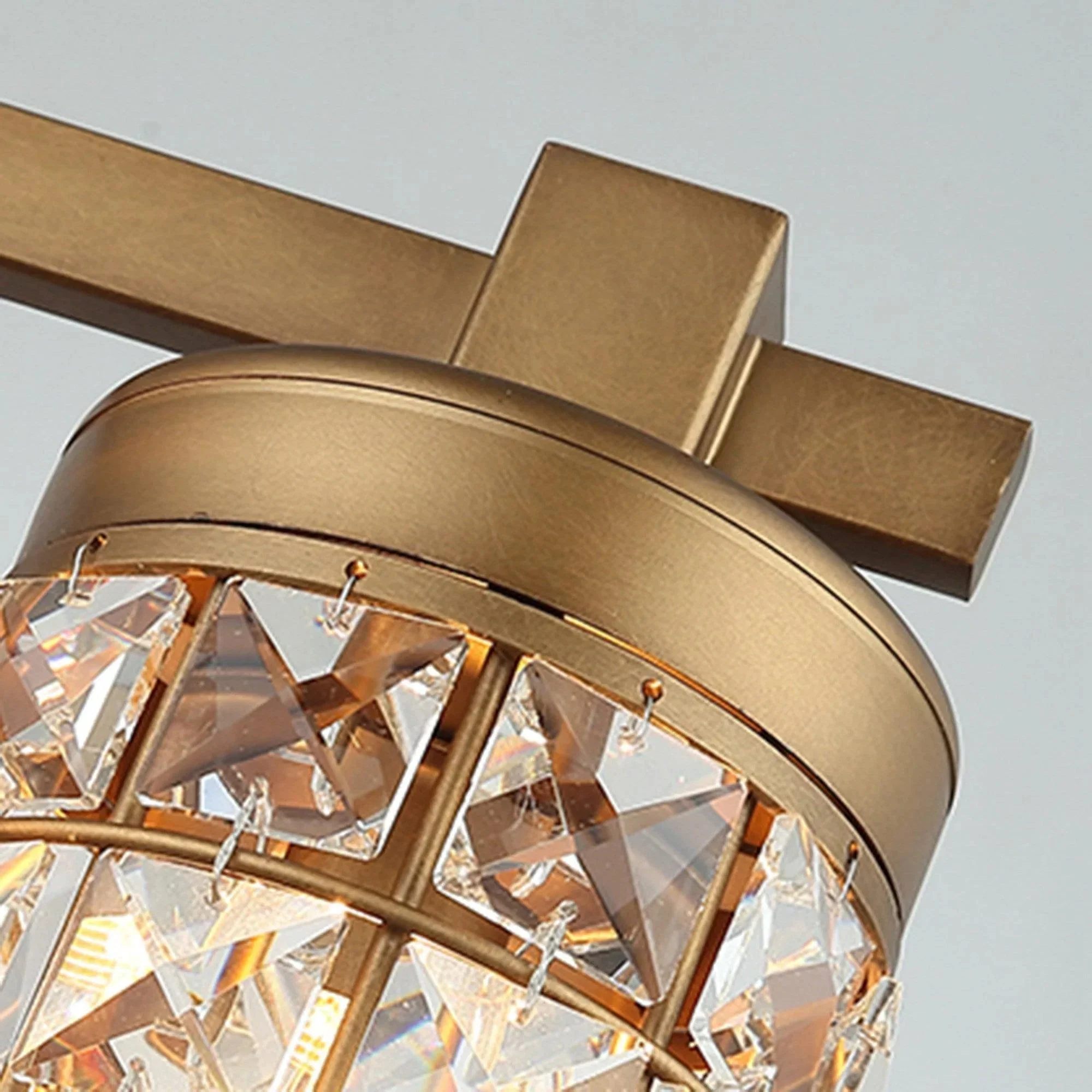 Parrot Uncle 3-Light Modern Golden Linear Vanity Lights Wall Light (HLW-27124-3GD) - Image 7