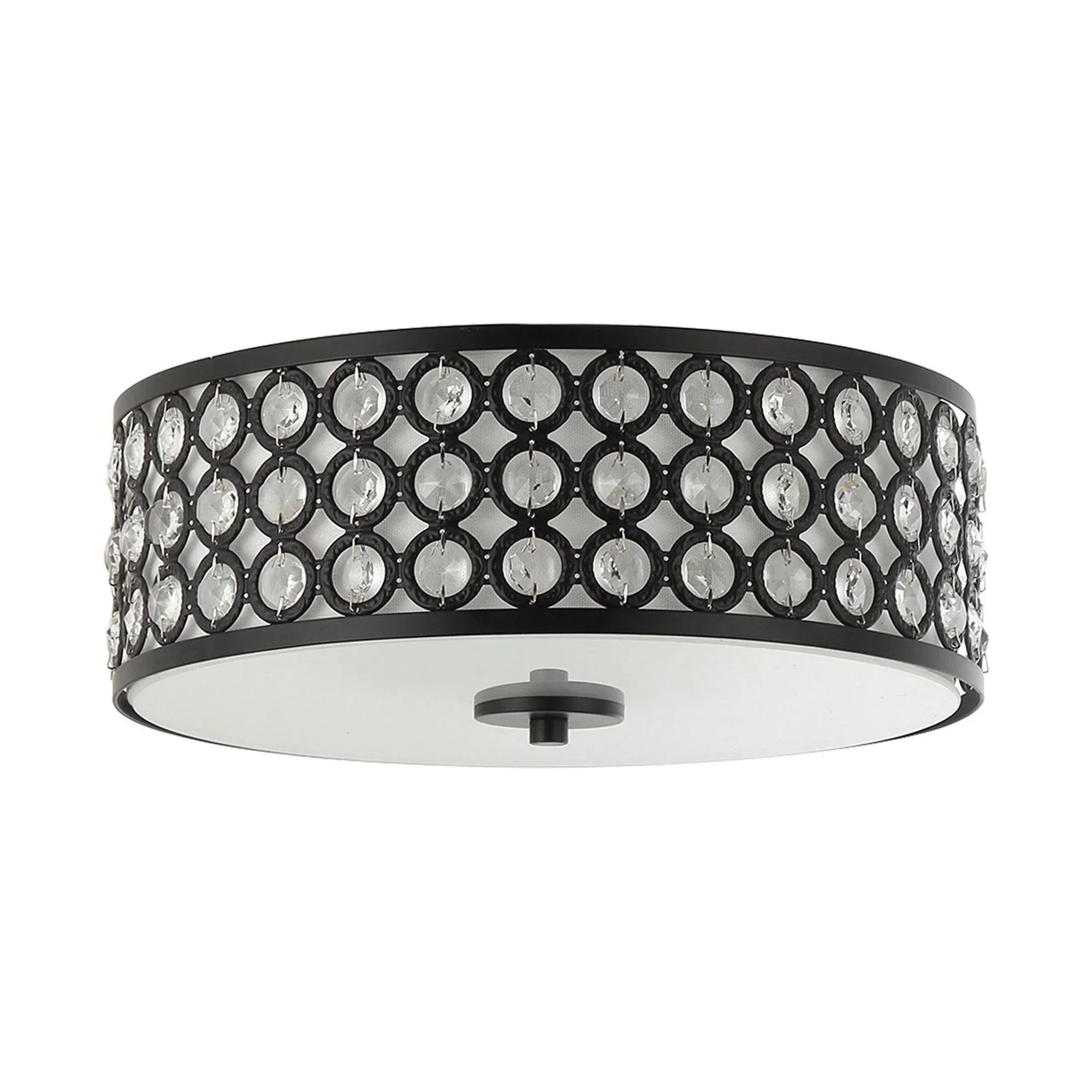 Parrot Uncle 3-Light Modern LED Flush Mount Light with Crystal (HLC-27232-3) - Image 4