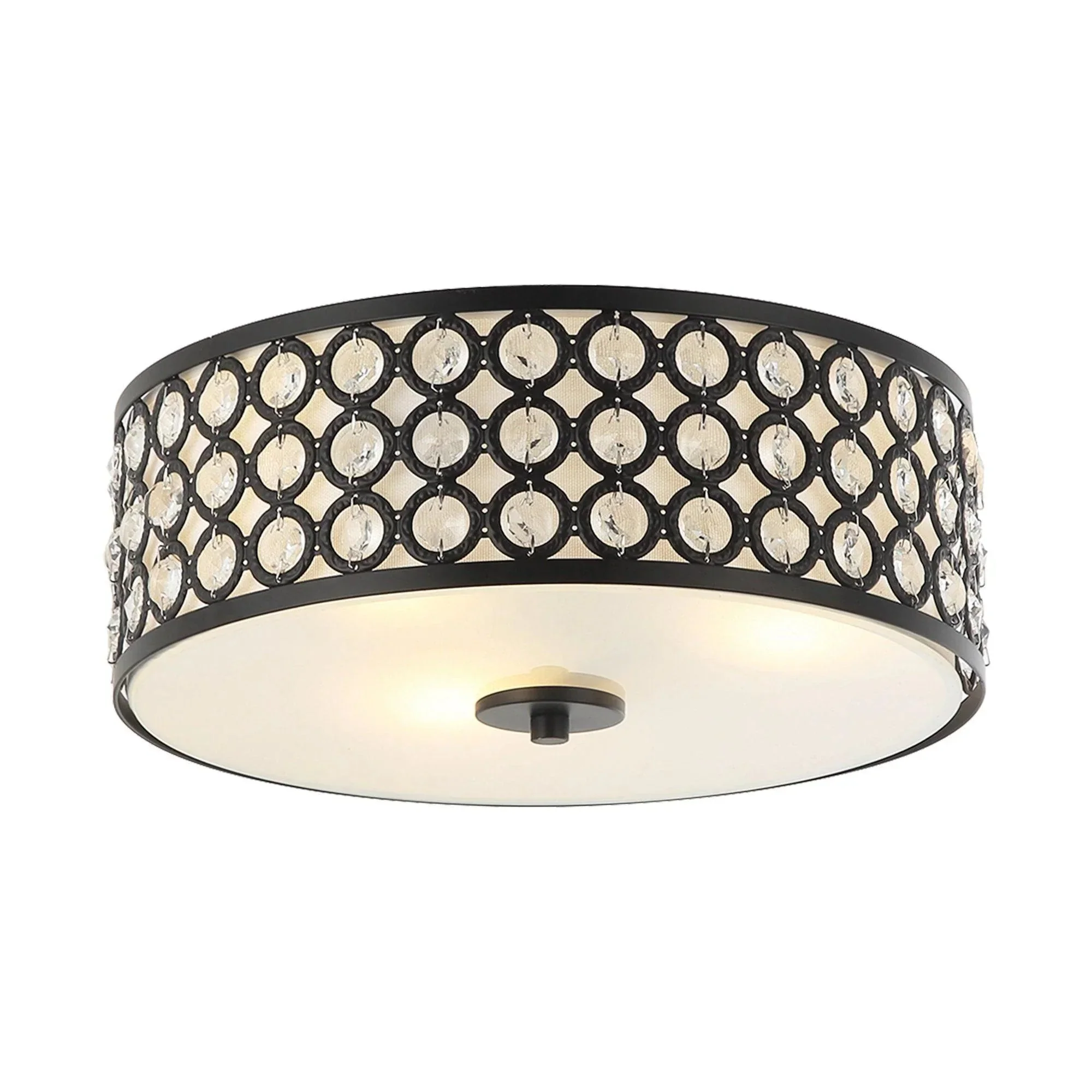 Parrot Uncle 3-Light Modern LED Flush Mount Light with Crystal (HLC-27232-3) - Image 9