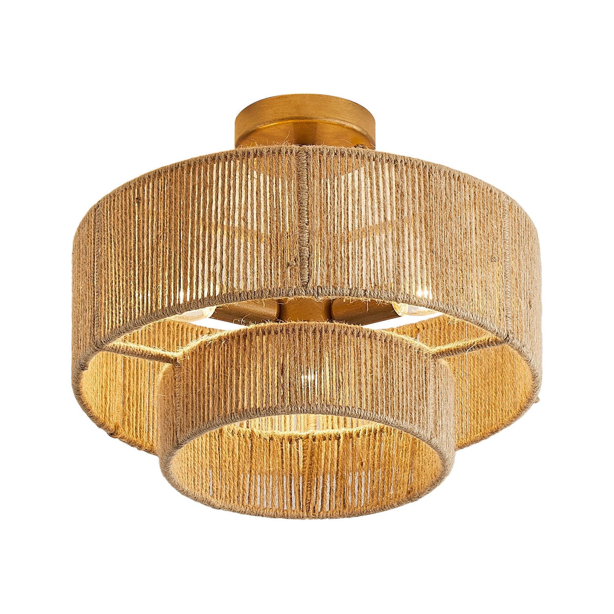 Parrot Uncle 3-Light Traditional Farmhouse Wabi-Sabi Flush Mount Light (BBW9513-3110V) - Image 9