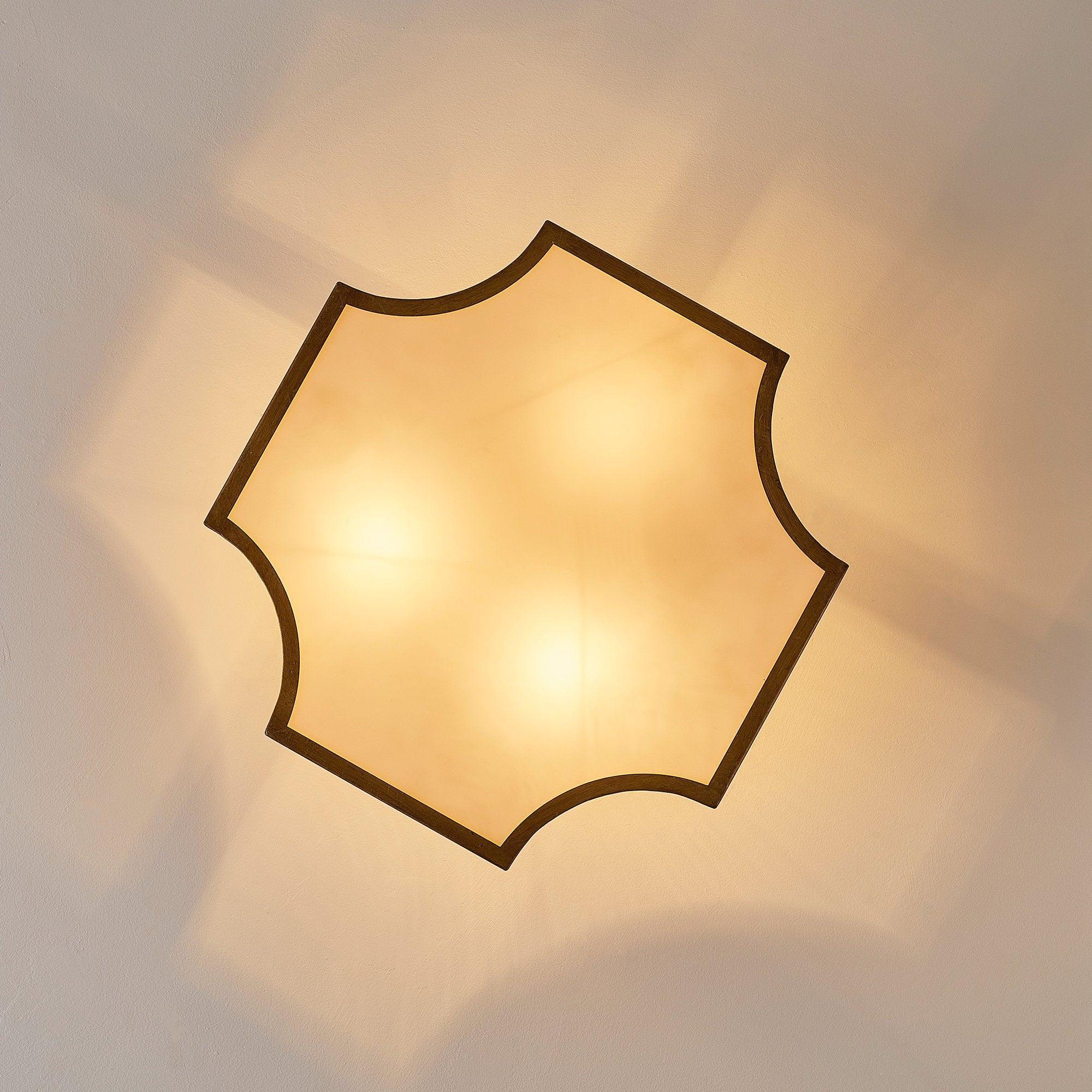 Parrot Uncle 3-Light Vintage Golden LED Semi Flush Mount Light for Entrance, Closet, Kitchen (BBW9279-3110V) - Image 8