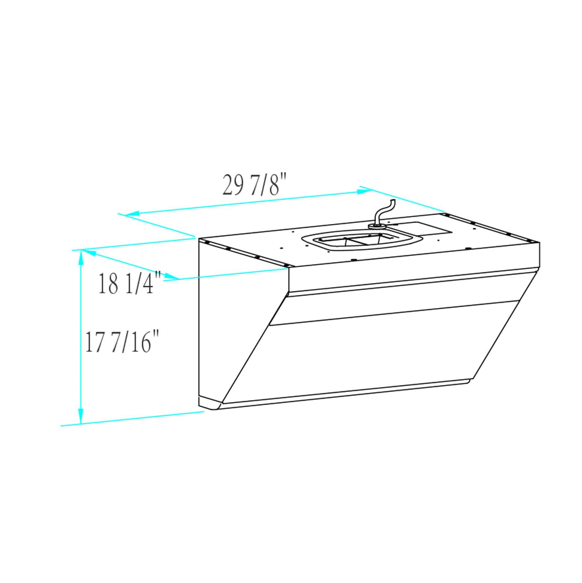 Fotile Slant Vent 850 CFM Under-Cabinet / Wall Mount Classic Range Hood (JQG7501 / JQG9001) - Image 10