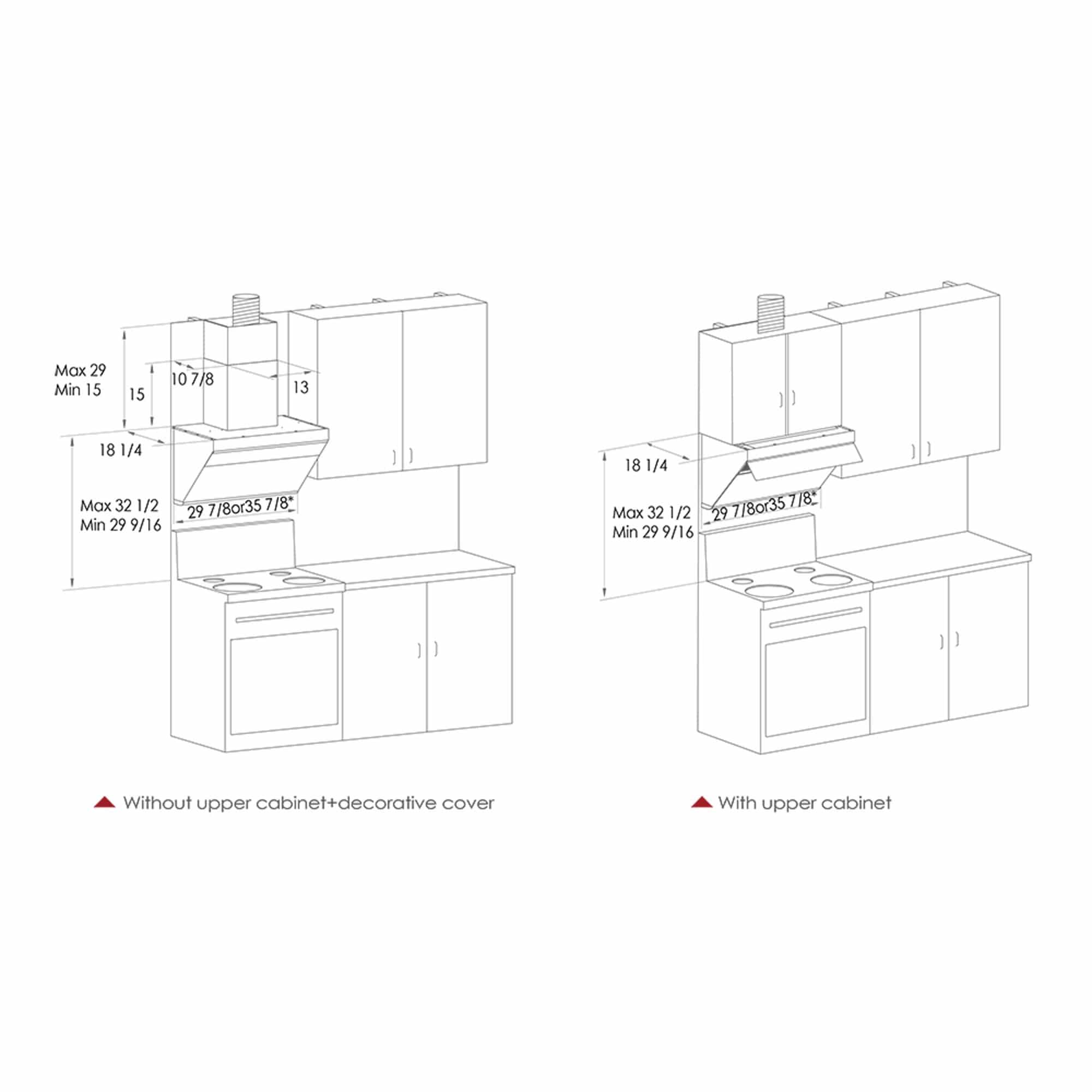 Fotile Slant Vent 850 CFM Under-Cabinet / Wall Mount Classic Range Hood (JQG7501 / JQG9001) - Image 14